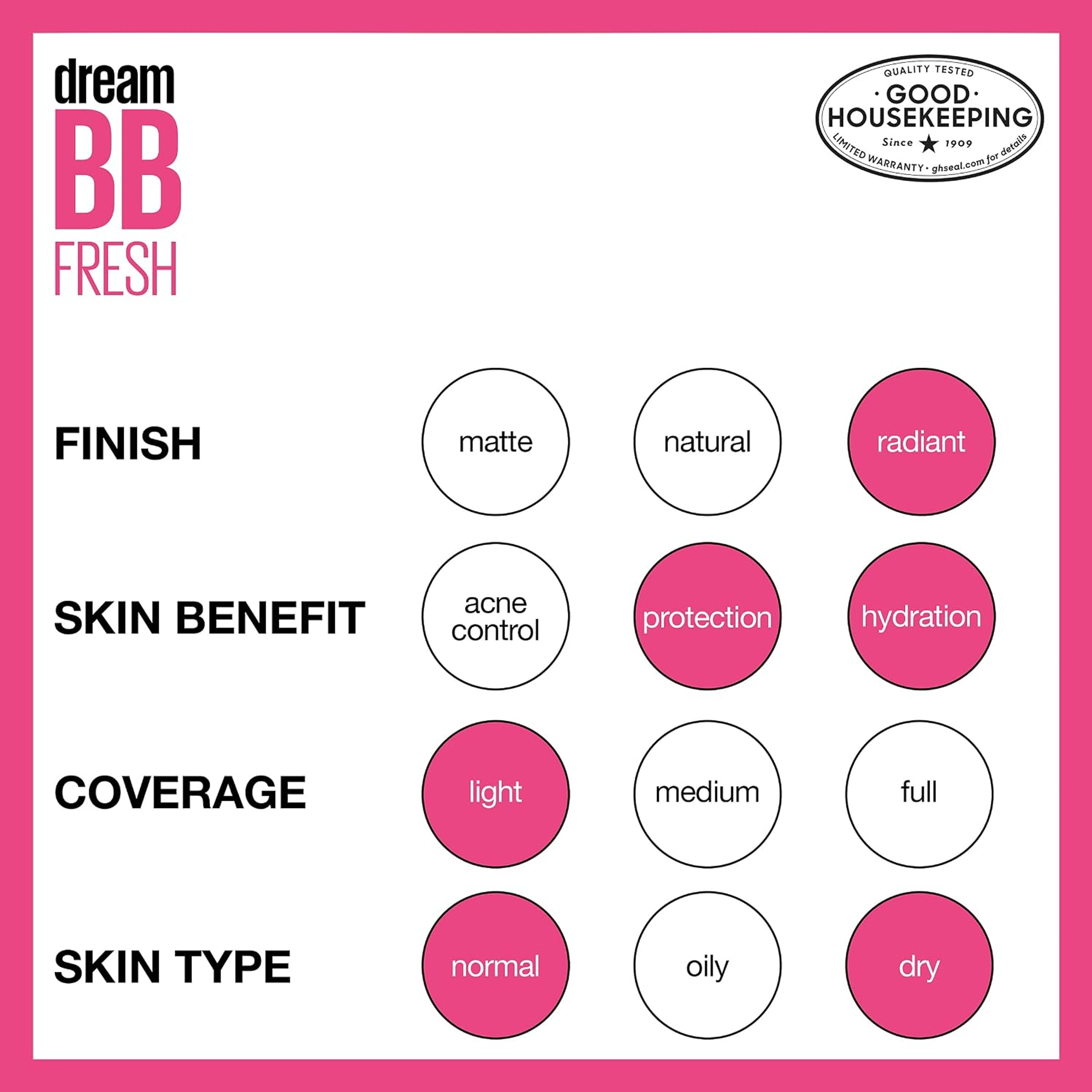 Maybelline Dream BB Fresh, Light/Medium, 1 fl.oz - Hydrating BB Cream with Broad Spectrum SPF 30 7