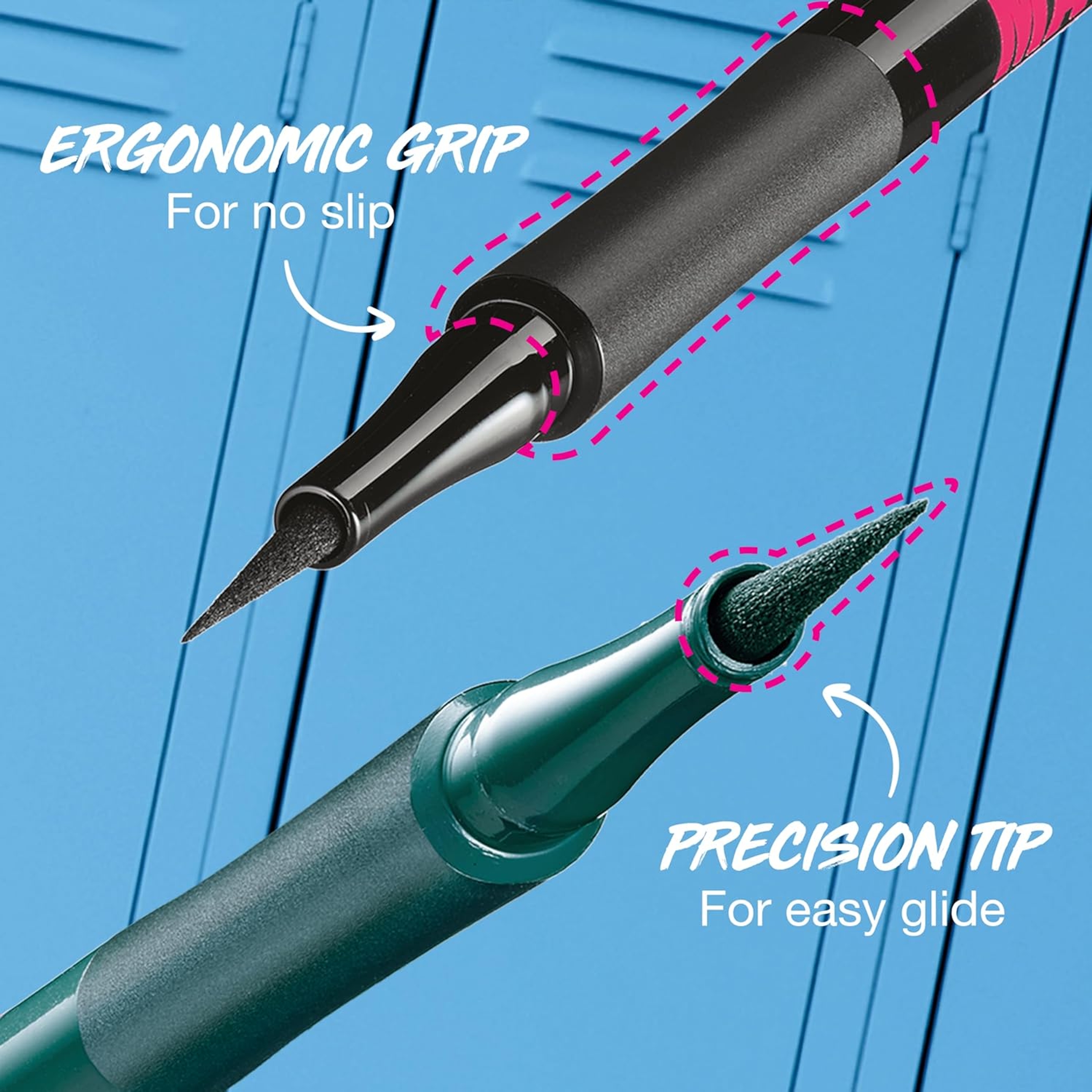 Maybelline Eyestudio Master Precise All Day Liquid Eyeliner - Long-lasting Waterproof Eyeliner - Satin Black 3