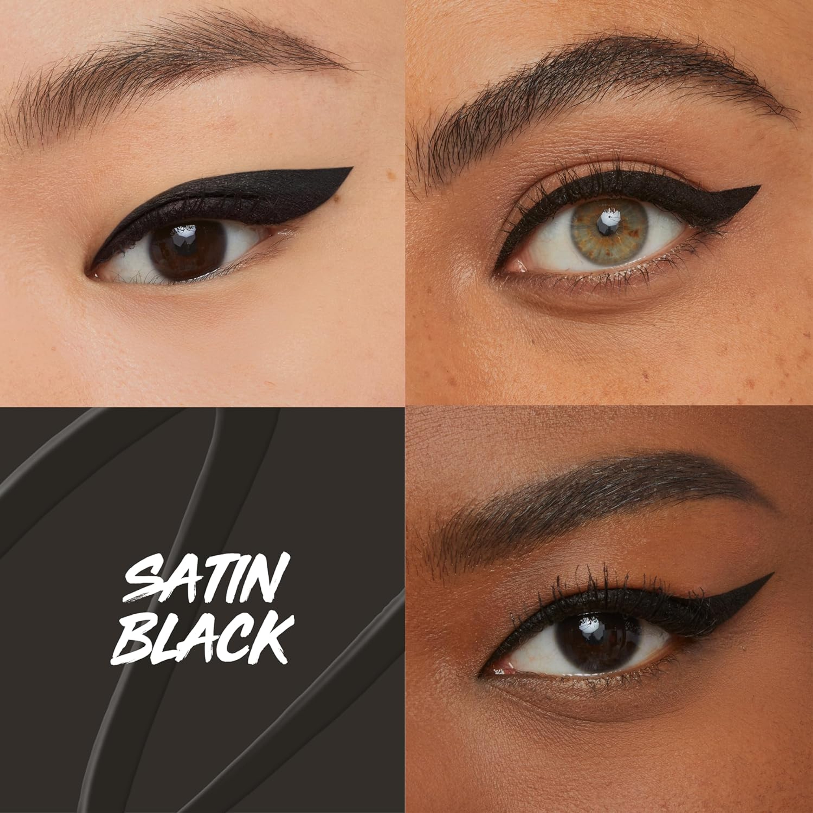Maybelline Eyestudio Master Precise All Day Liquid Eyeliner - Long-lasting Waterproof Eyeliner - Satin Black 4