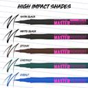 Maybelline Eyestudio Master Precise All Day Liquid Eyeliner - Long-lasting Waterproof Eyeliner - Satin Black 6
