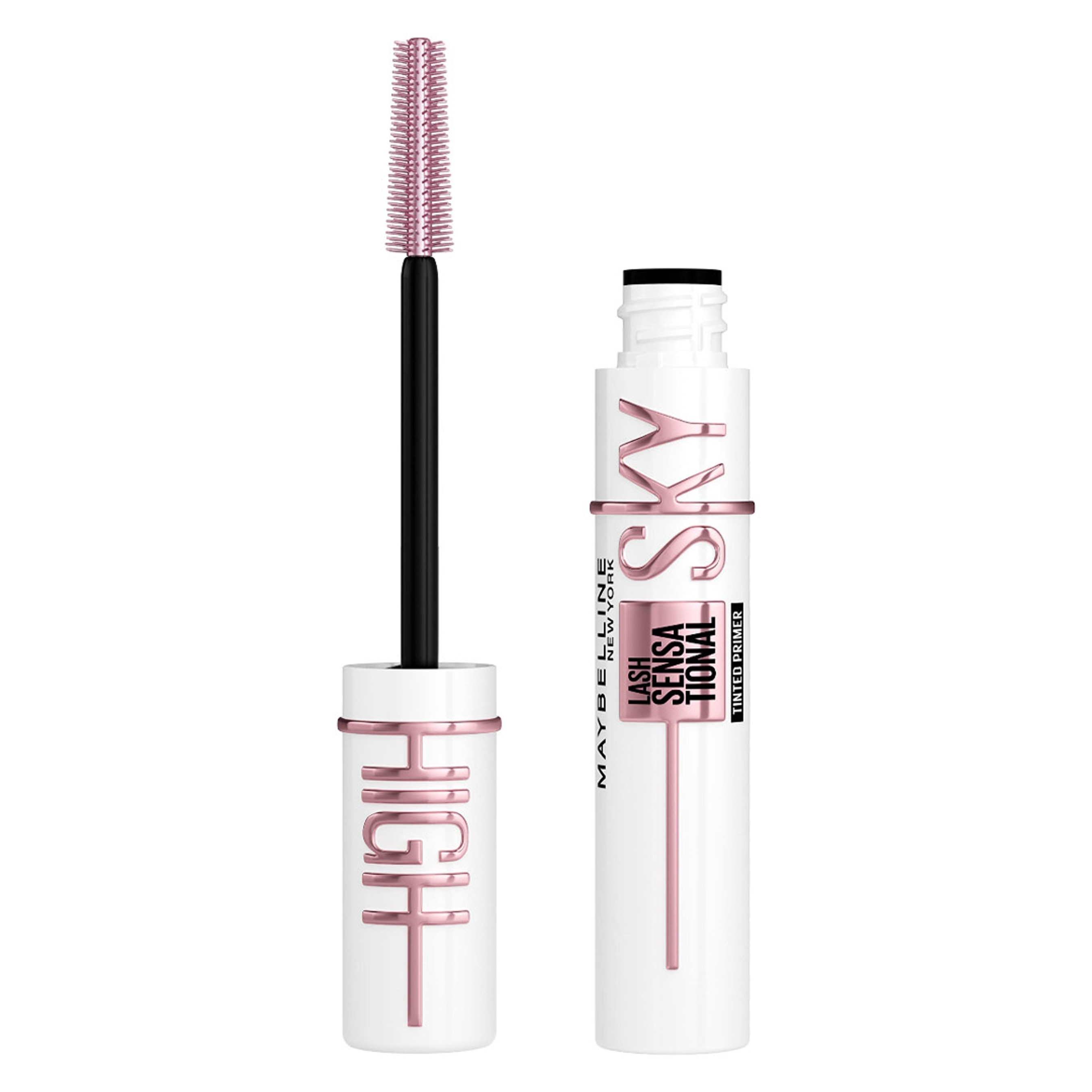 Maybelline Lash Sensational Sky High Tinted Primer Mascara, Soft Black, 1 Count - Extended Length & Volume 1