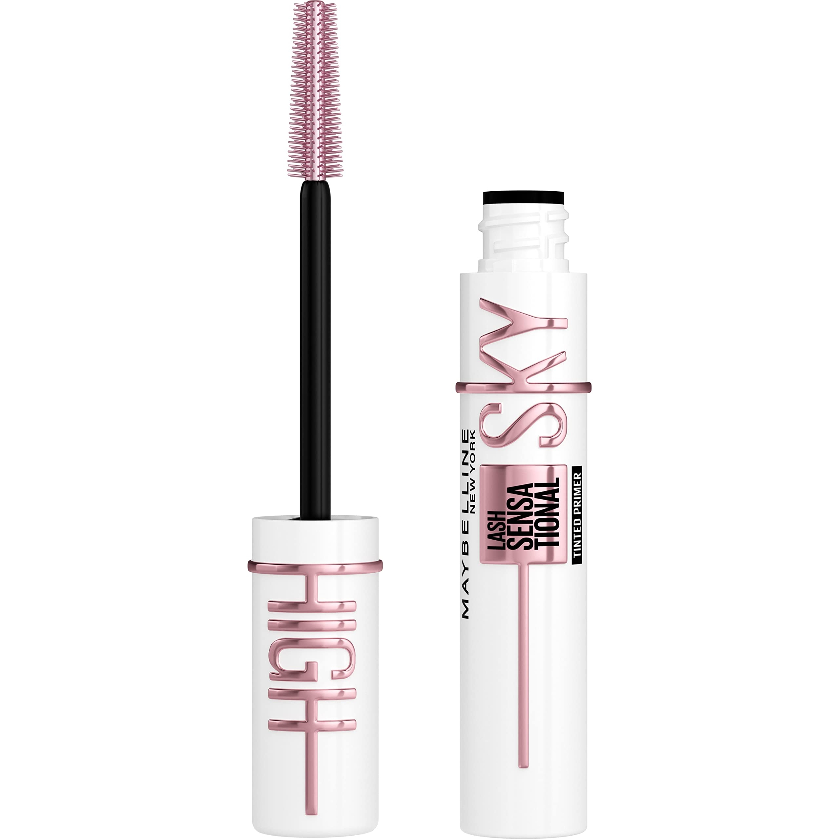 Maybelline Lash Sensational Sky High Tinted Primer Mascara, Soft Black, 1 Count - Extended Length & Volume 1
