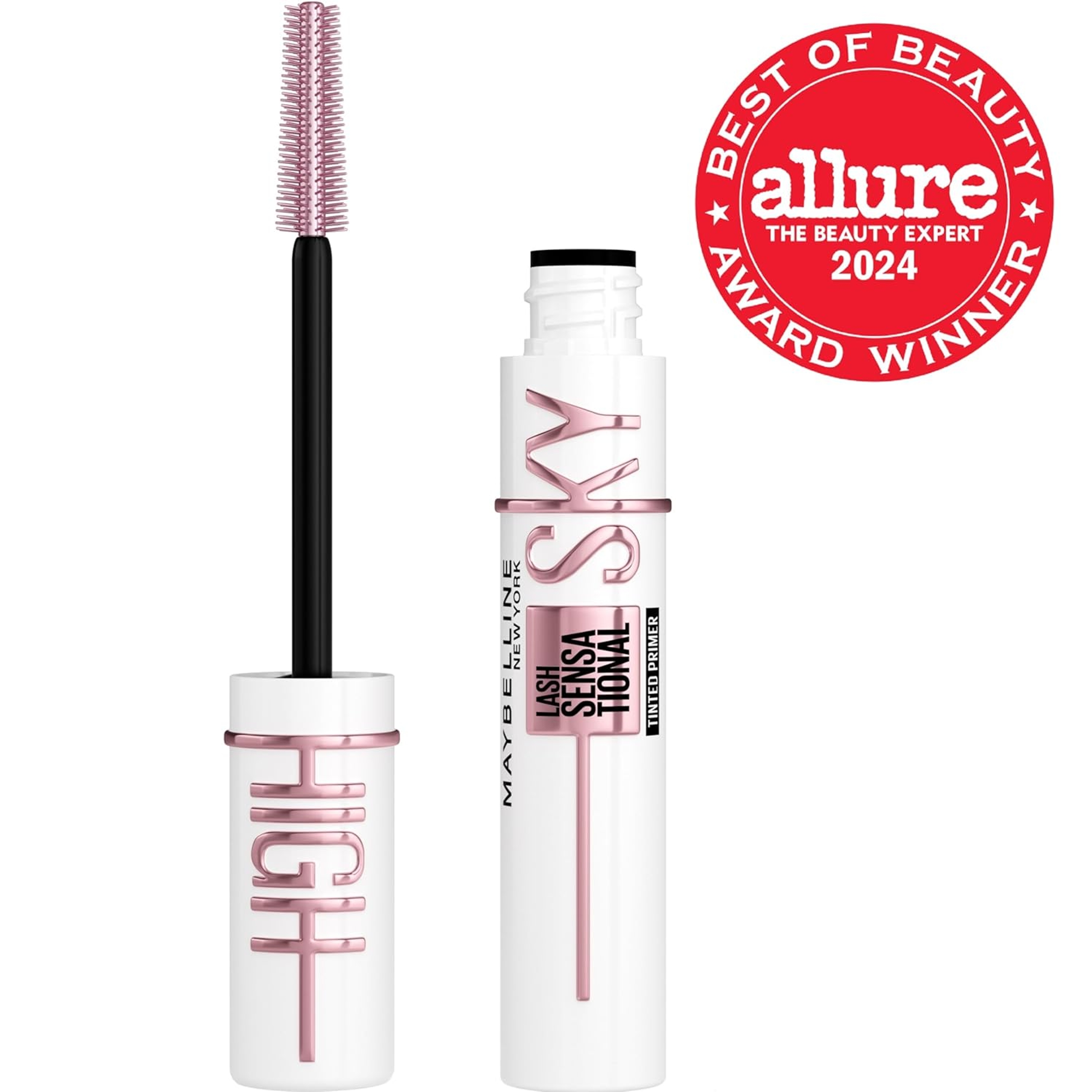 Maybelline Lash Sensational Sky High Tinted Primer Mascara, Soft Black, 1 Count - Extended Length & Volume 2