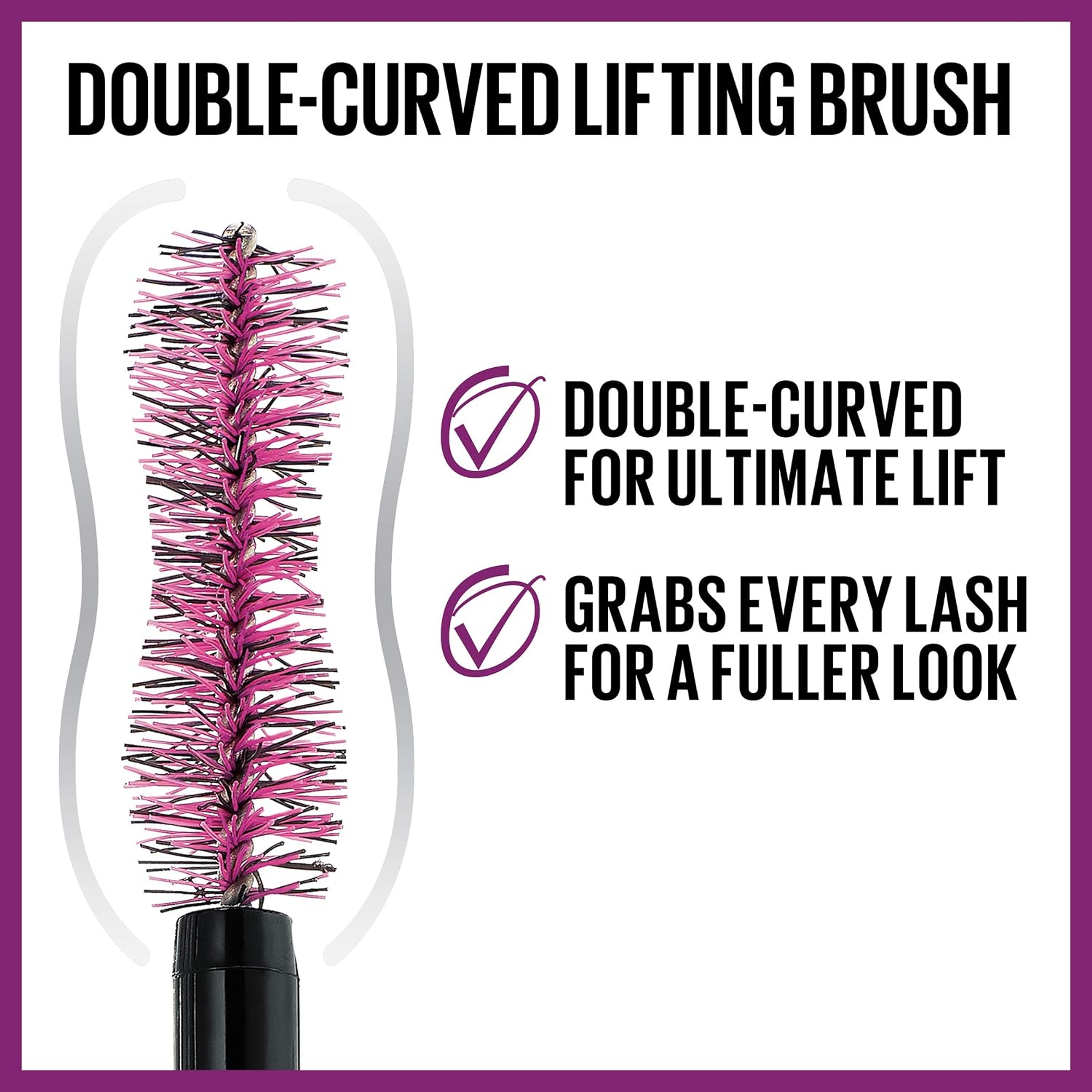Maybelline The Falsies Lash Lift Washable Mascara, Blackest Black, 1 Count - Dramatic Volume, Long & Lifted Lashes 2