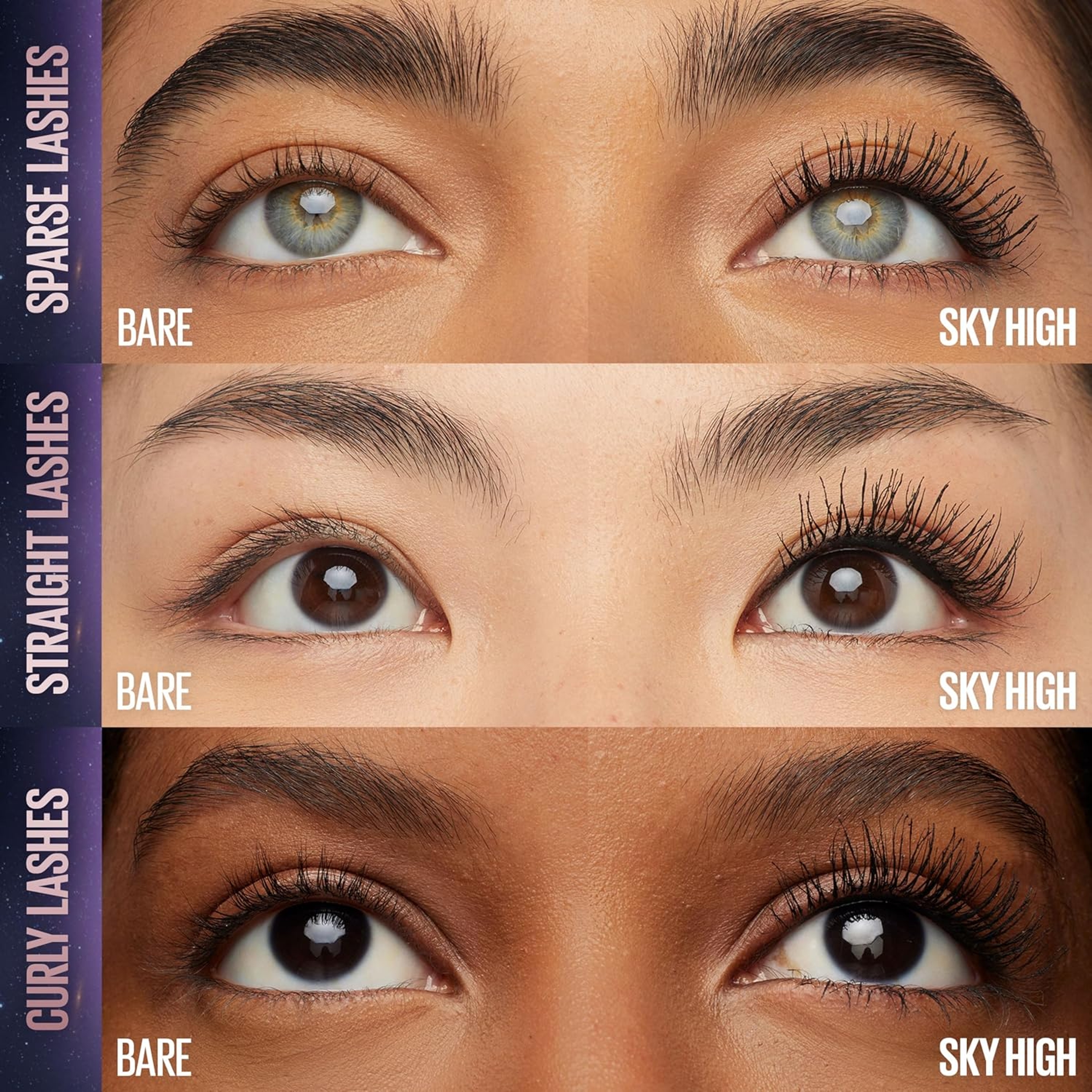 Maybelline Lash Sensational Sky High Mascara, Plum Twilight, 0.24 fl.oz - Washable Lengthening & Volumizing Mascara 4