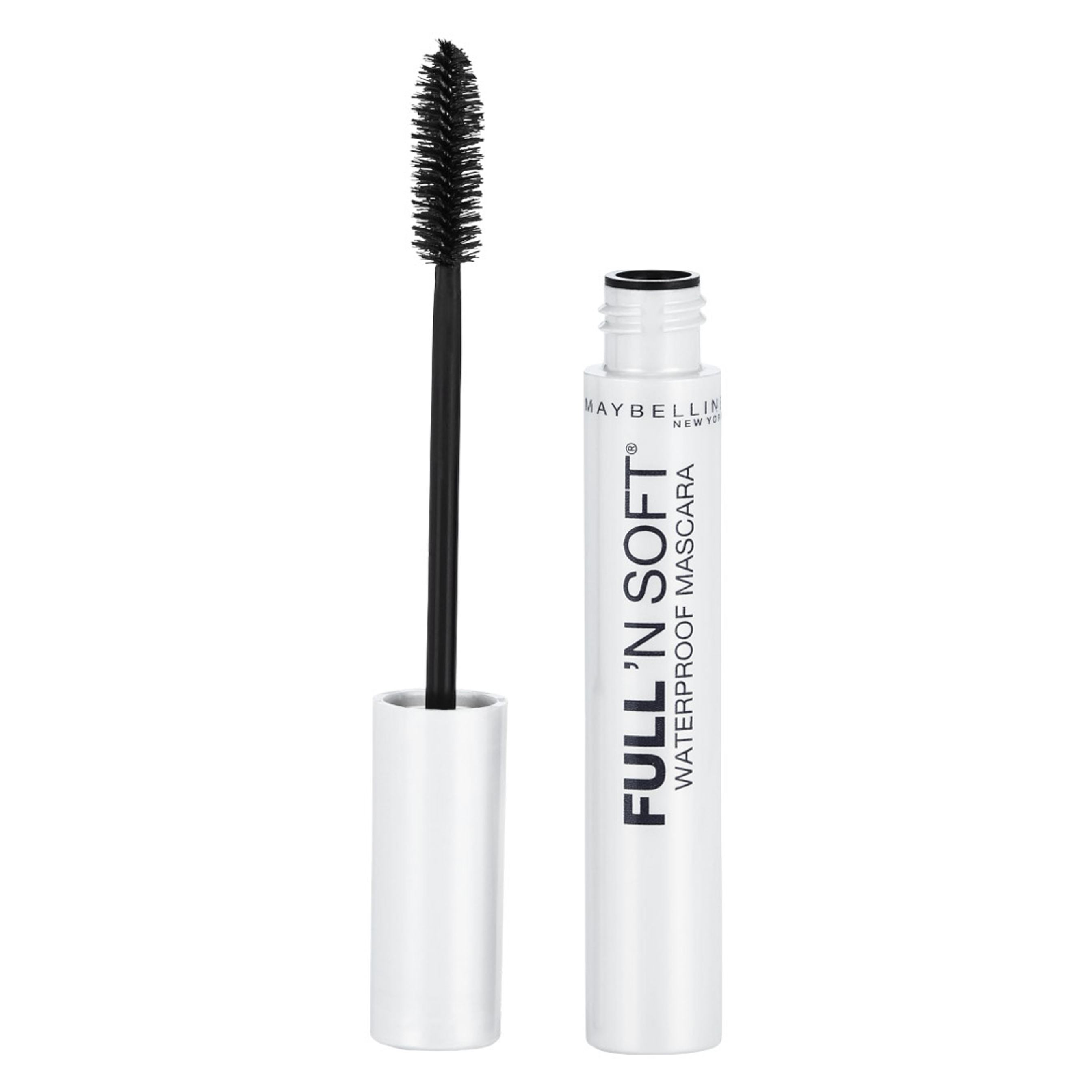 Maybelline Full 'N Soft Waterproof Mascara, Very Black, 1 Count - for Softer & Fuller Looking Lashes 1