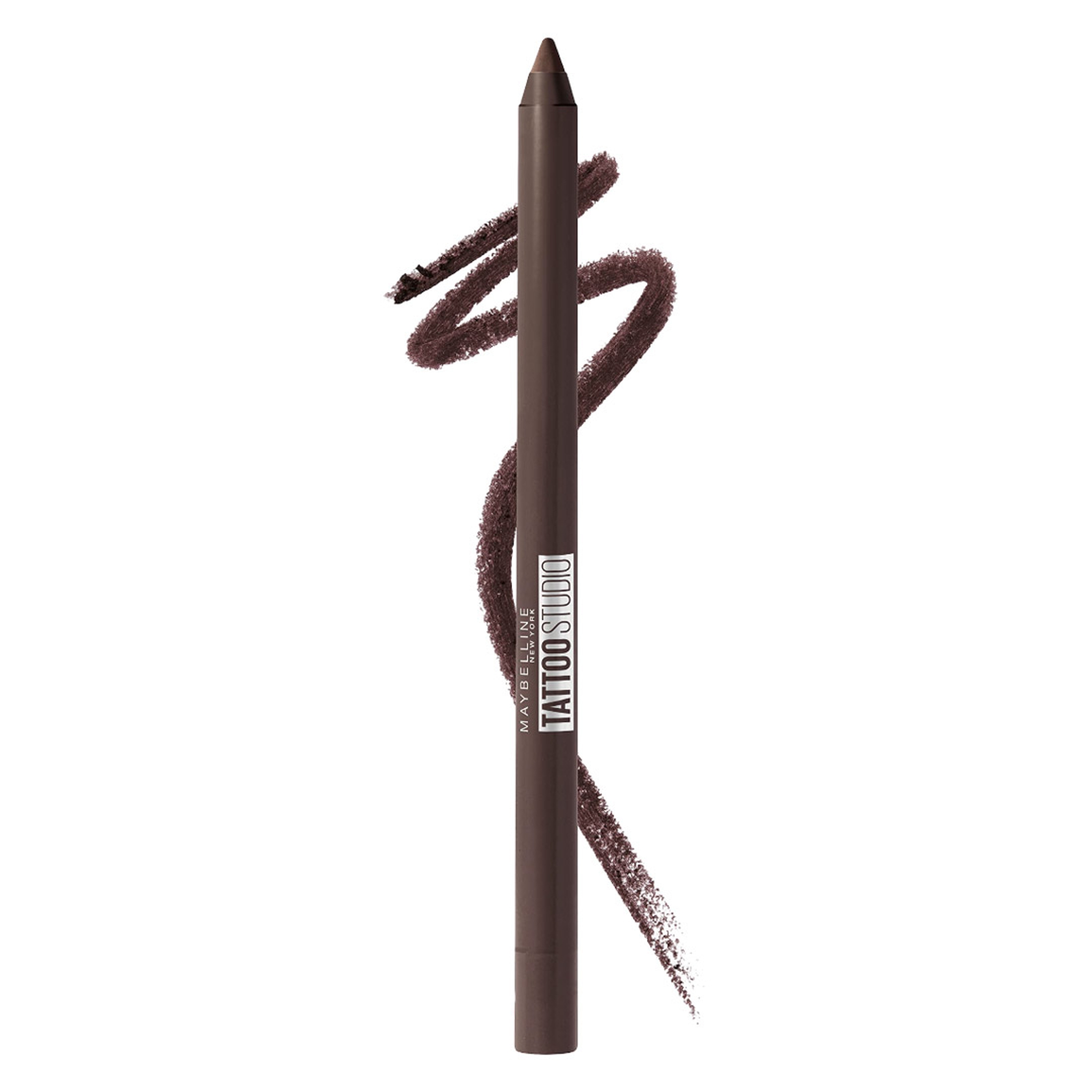 Maybelline Tattoo Studio Sharpenable Longwear Eyeliner Pencil, Bold Brown, 1 Count - Waterproof, Up to 36HR Liner Impact 1
