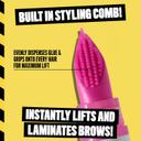 NYX Professional Makeup The Brow Glue Crazy Lift, Clear, 0.23 fl.oz - Strong Hold Brow Lamination Gel with Built-In Styling Comb 5