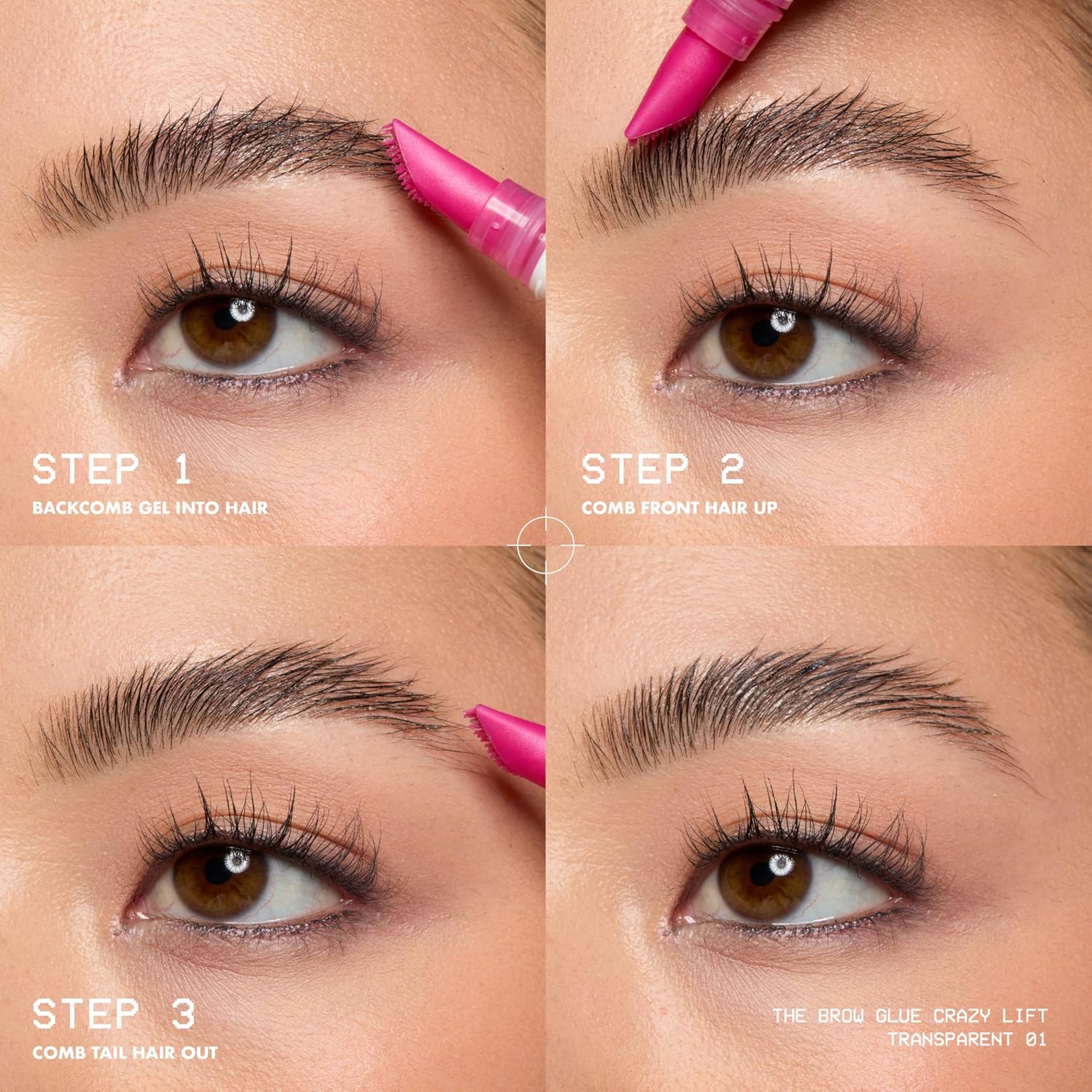 NYX Professional Makeup The Brow Glue Crazy Lift, Clear, 0.23 fl.oz - Strong Hold Brow Lamination Gel with Built-In Styling Comb 6