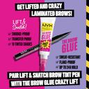 NYX Professional Makeup The Brow Glue Crazy Lift, Clear, 0.23 fl.oz - Strong Hold Brow Lamination Gel with Built-In Styling Comb 7
