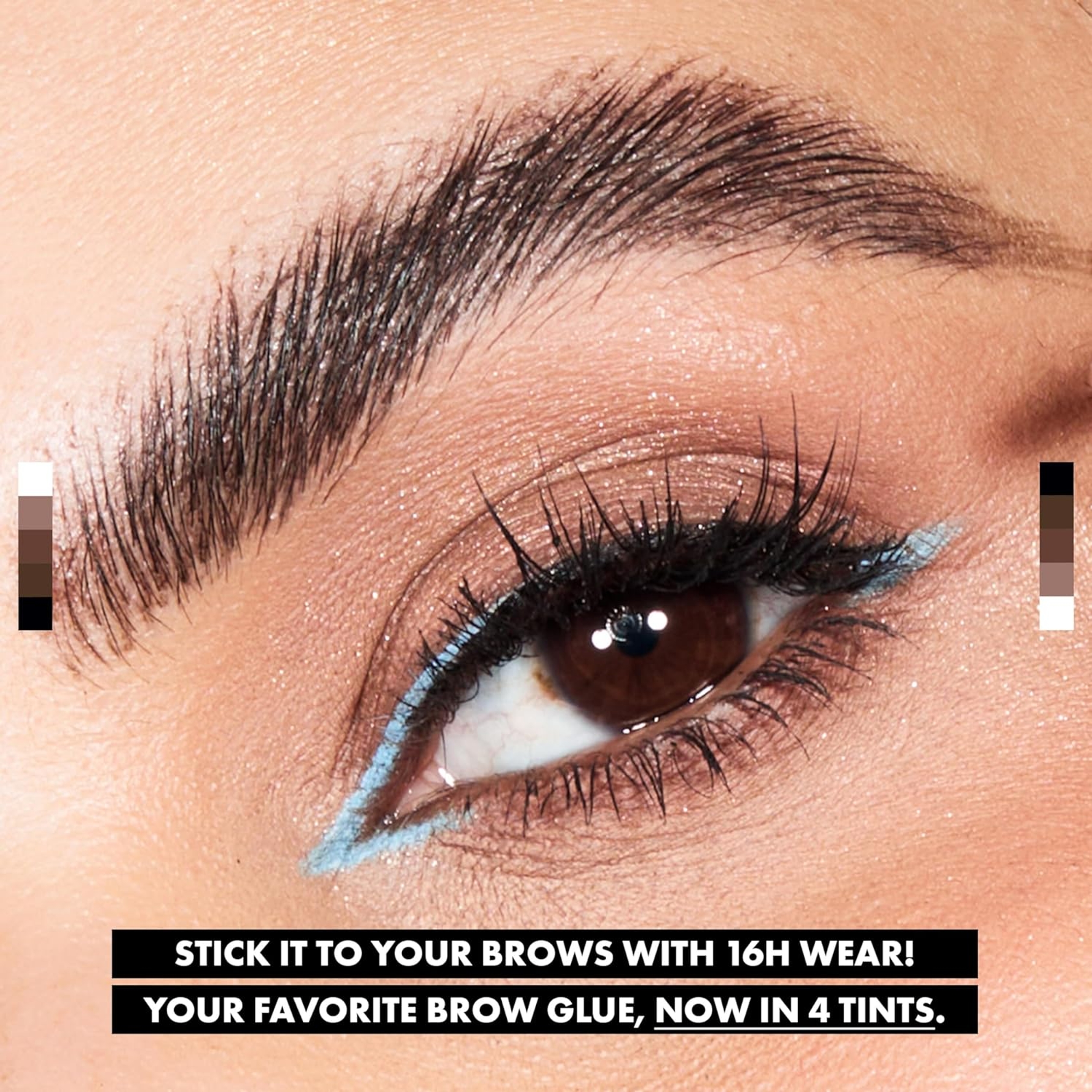 NYX Professional Makeup The Brow Glue, Dark Brown, 0.17 oz - Extreme Hold Eyebrow Gel 6