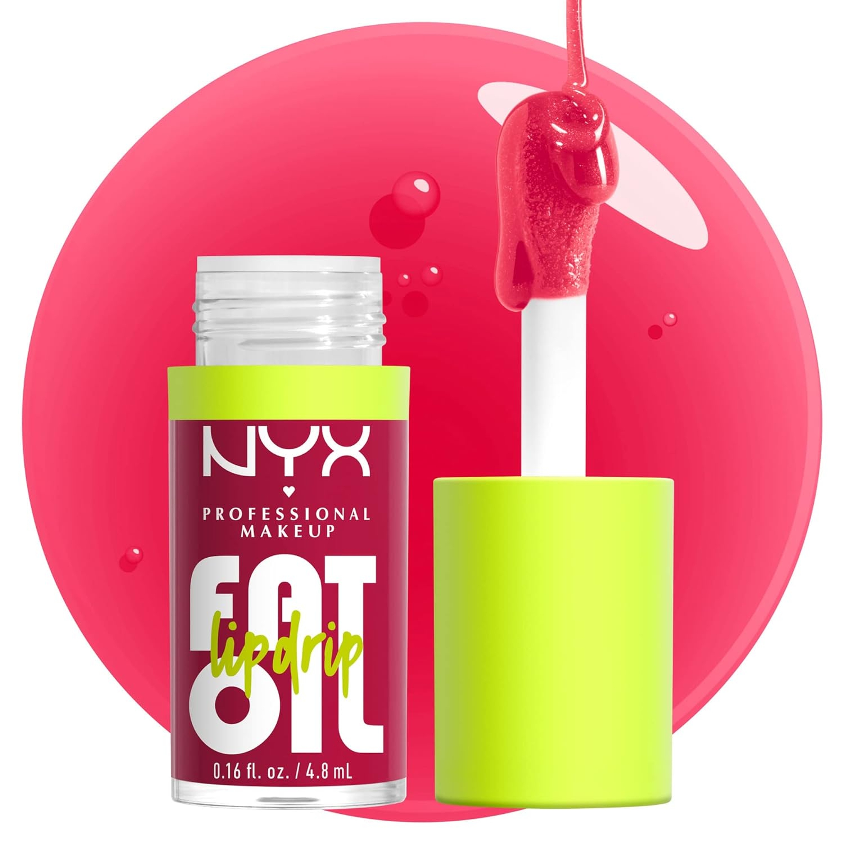 NYX Professional Makeup Fat Oil Lip Drip, Newsfeed, 0.16 fl.oz - Moisturizing Lip Oil Gloss with Up to 12HR Hydration 6