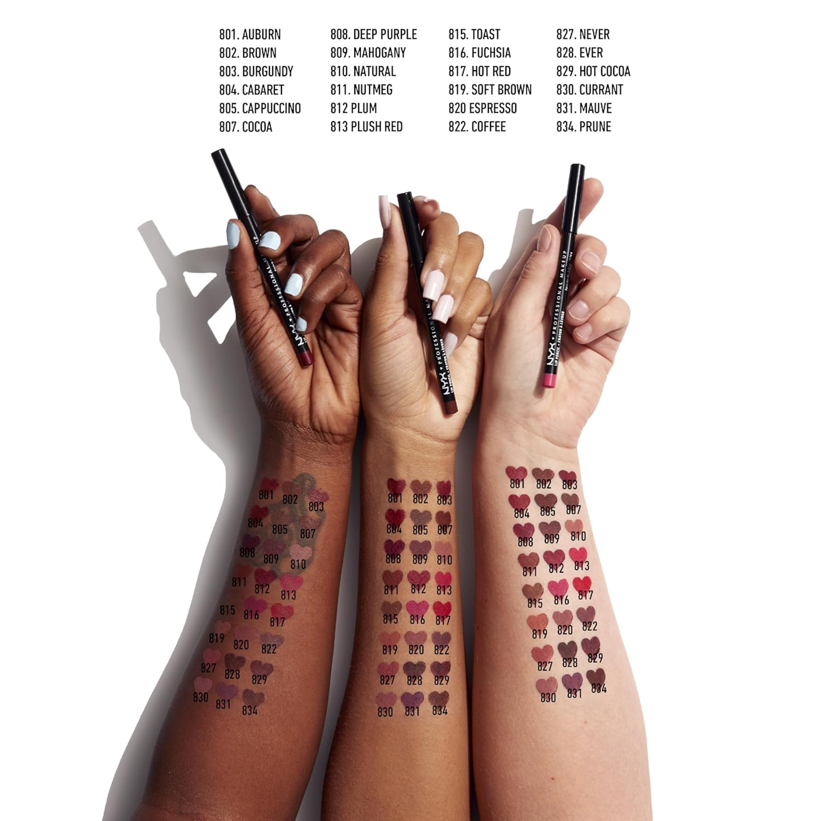 NYX Professional Makeup Slim Lip Pencil, Peakaboo Neutral, 0.03 oz - Long-Lasting Creamy Lip Liner 3