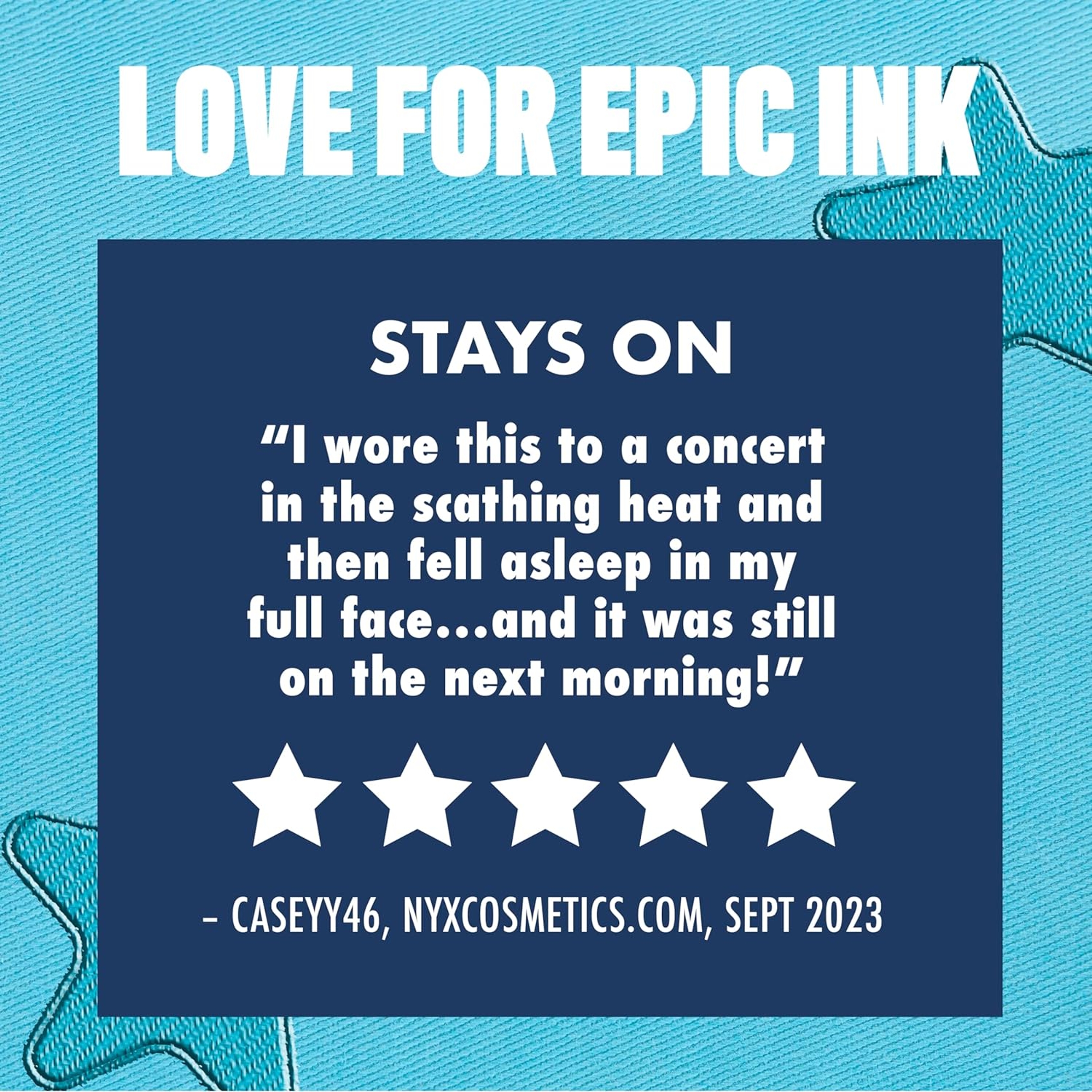NYX Professional Makeup Epic Ink Waterproof Liquid Eyeliner, Black, 1 Count 8
