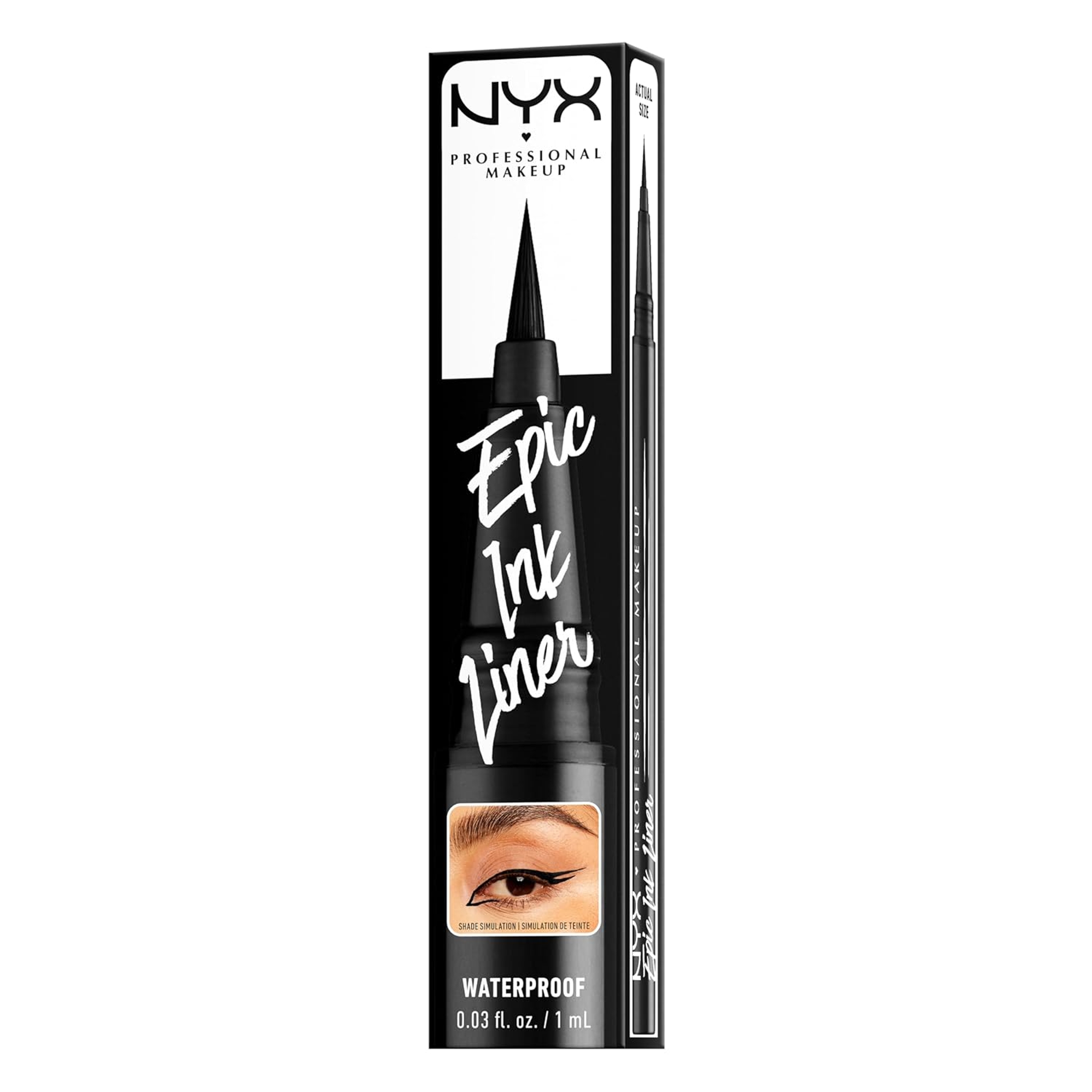 NYX Professional Makeup Epic Ink Waterproof Liquid Eyeliner, Black, 1 Count 9