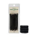 Hotosu Spiral Hair Ties, Black, 4 Count - Secure Hold, Gentle On Hair 7