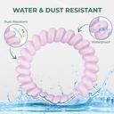 Hotosu Spiral Hair Ties, Black, 4 Count - Secure Hold, Gentle On Hair 4