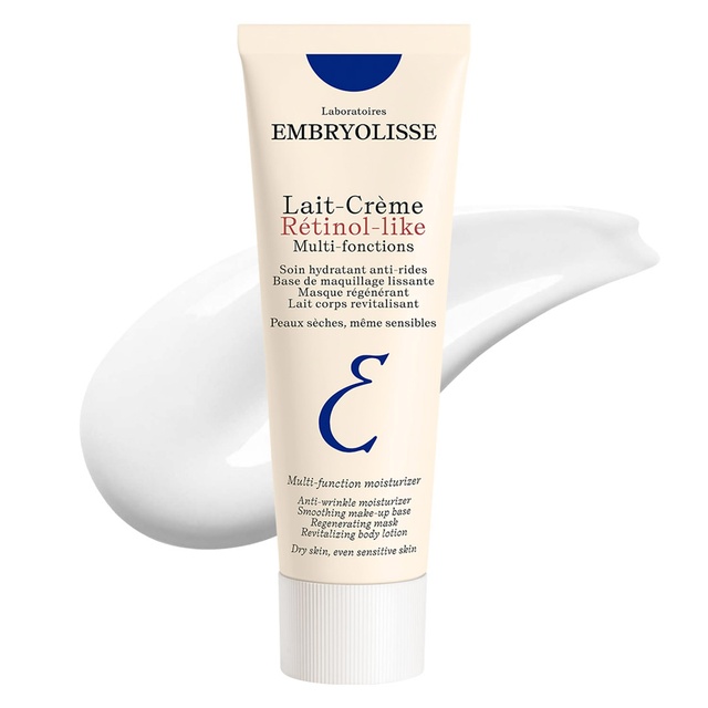 Embryolisse Lait-Crème Retinol-Like 2.54 fl.oz - Anti-Aging Moisturizer, Reduces Fine Lines & Wrinkles for Sensitive Skin