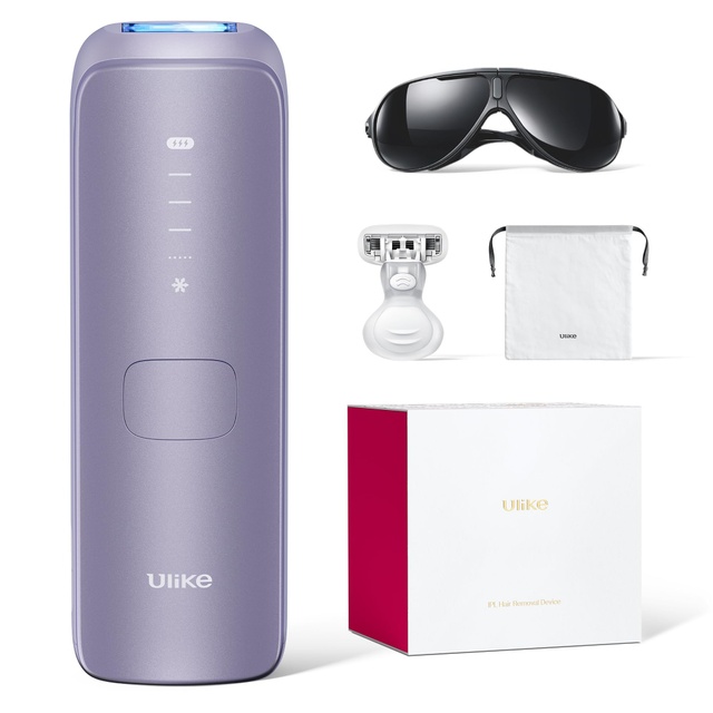 Ulike Air 4 IPL Laser Hair Removal Device - Ice Cool and Permanent Hair Reduction for Women & Men