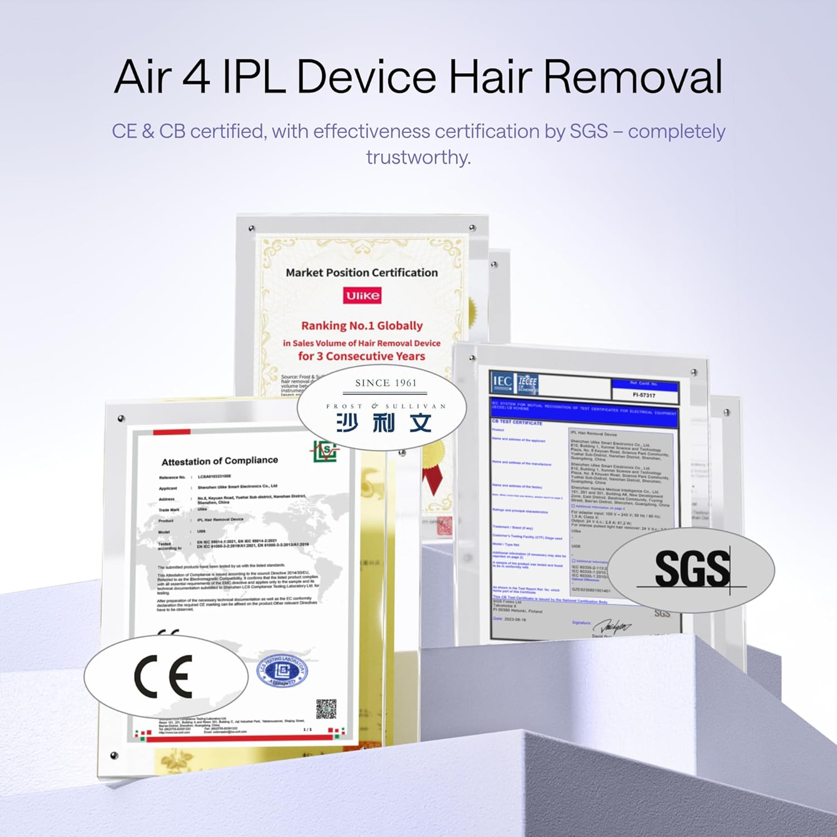 Ulike Air 4 IPL Laser Hair Removal Device - Ice Cool and Permanent Hair Reduction for Women & Men 8