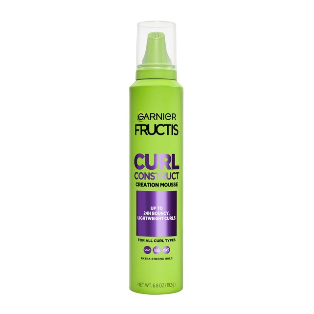 Garnier Fructis Curl Construct Creation Mousse - Long-Lasting Hold for All Curl Types 6.8 oz