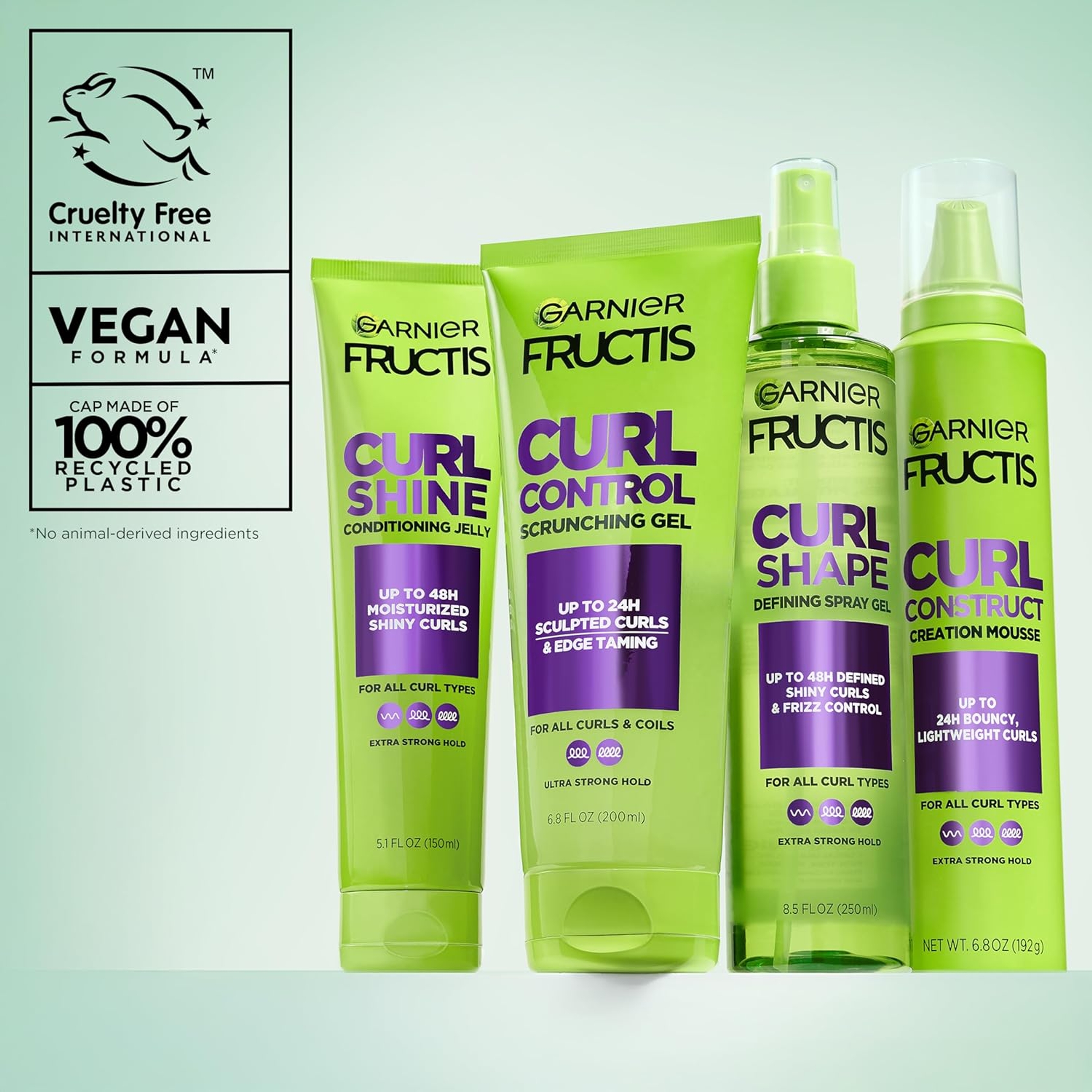 Garnier Fructis Curl Construct Creation Mousse 6.8 oz - Long-Lasting Hold for All Curl Types 10