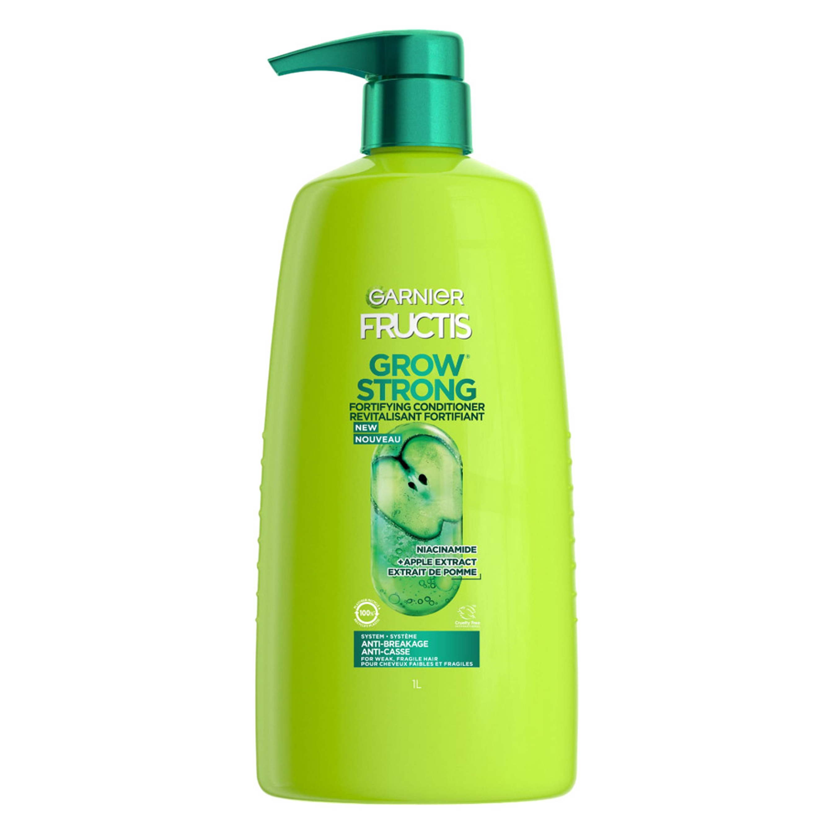 Garnier Fructis Grow Strong Conditioner 33.8 fl.oz - Fortifying, Anti-Breakage Conditioner for Weak, Fragile Hair 1