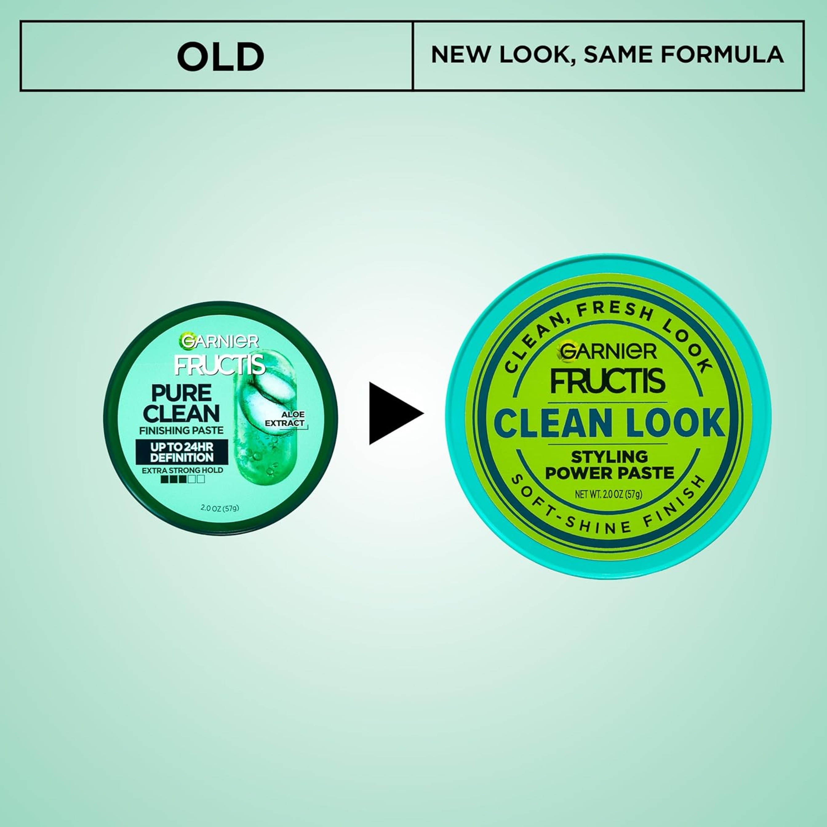 Garnier Fructis Pure Clean Styling Power Paste - Soft-Shine Finish for a Clean & Fresh Look 2 oz 2