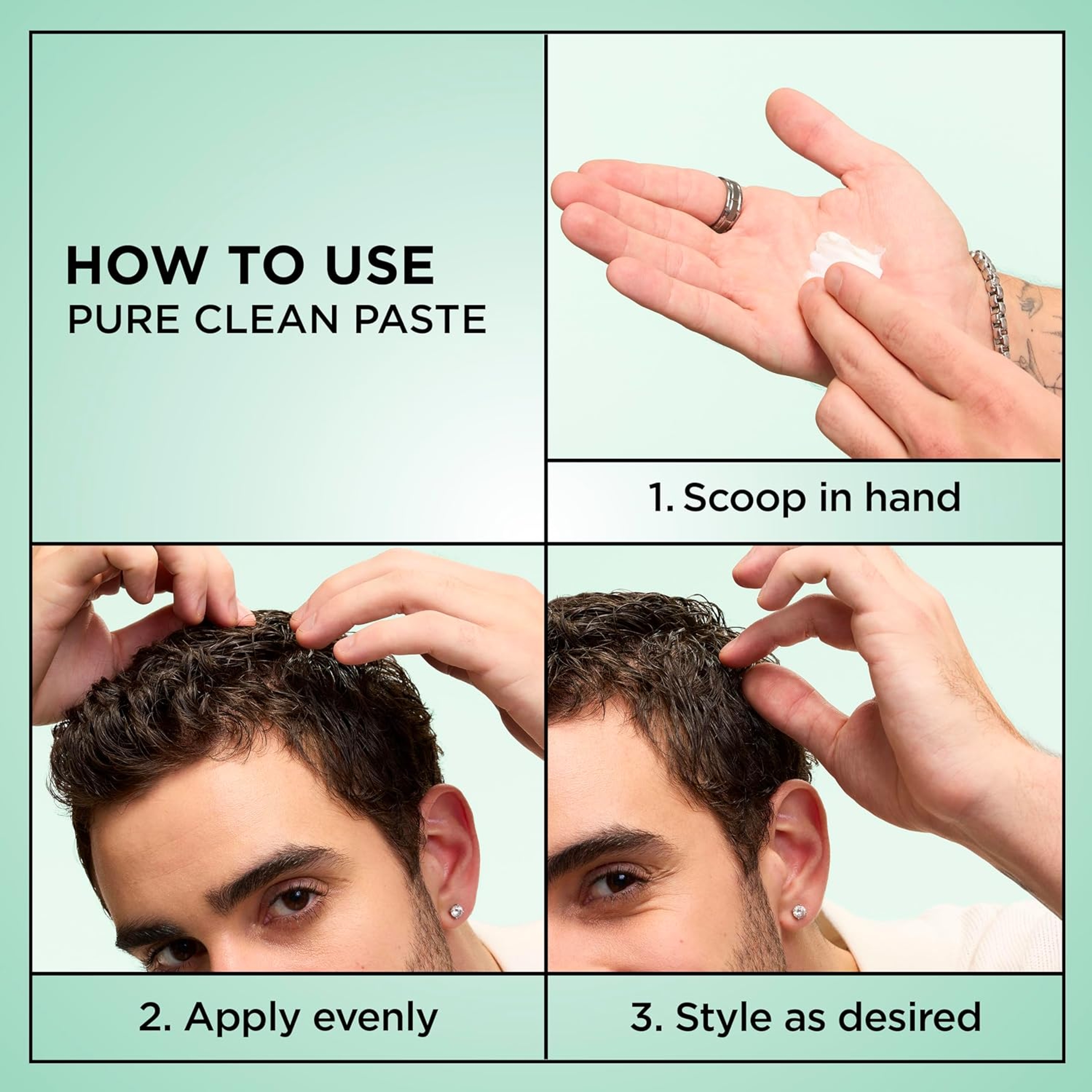 Garnier Fructis Pure Clean Styling Power Paste - Soft-Shine Finish for a Clean & Fresh Look 2 oz 5