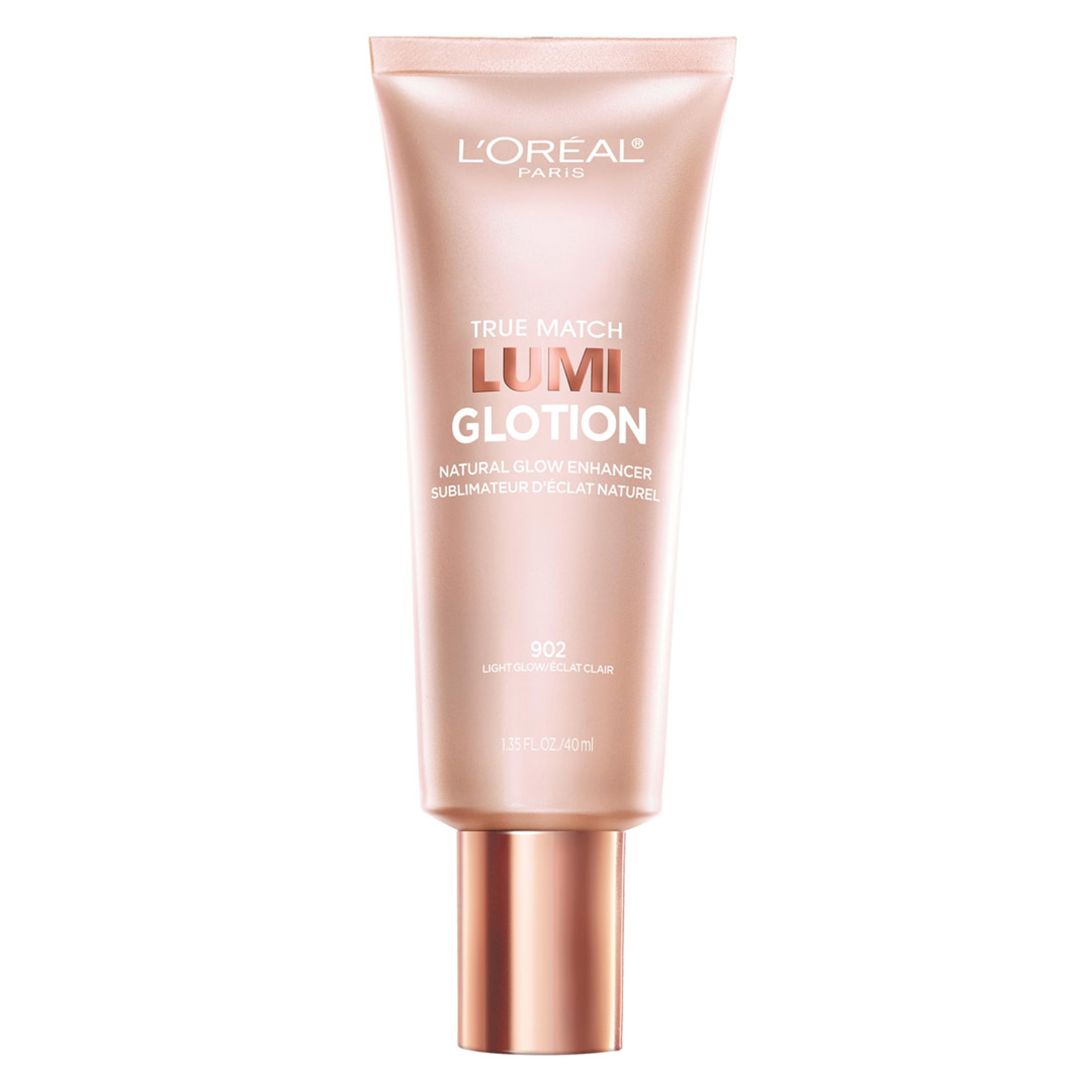 L'Oreal Paris True Match Lumi Glotion, 902 Light Glow, 1.35 fl.oz - Natural Glow Enhancer for a Sun-Kissed Glow 1