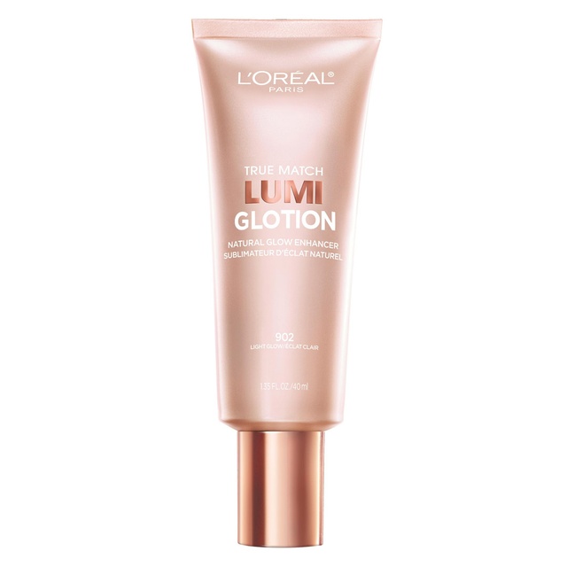 L'Oreal Paris True Match Lumi Glotion, 902 Light Glow, 1.35 fl.oz - Natural Glow Enhancer for a Sun-Kissed Glow
