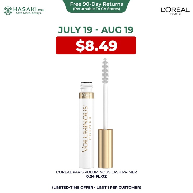 L'Oreal Paris Voluminous Lash Primer 0.24 fl.oz - Boosting Conditioning White Primer Mascara