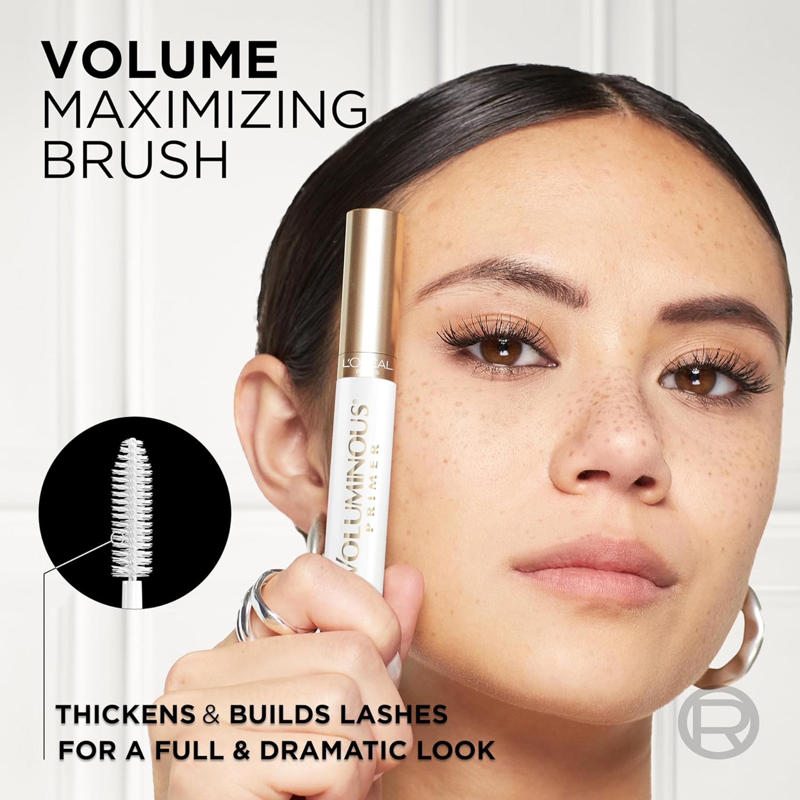 L'Oreal Paris Voluminous Lash Primer 0.24 fl.oz - Boosting Conditioning White Primer Mascara 6