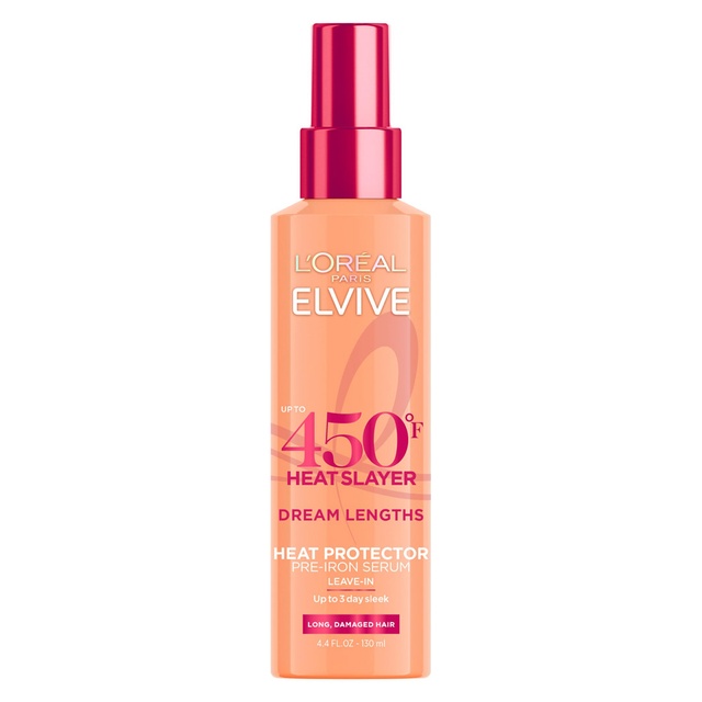 L'Oreal Paris Elvive Dream Lengths Heat Slayer Pre-Iron Spray 4.4 fl.oz - For Long, Damaged Hair