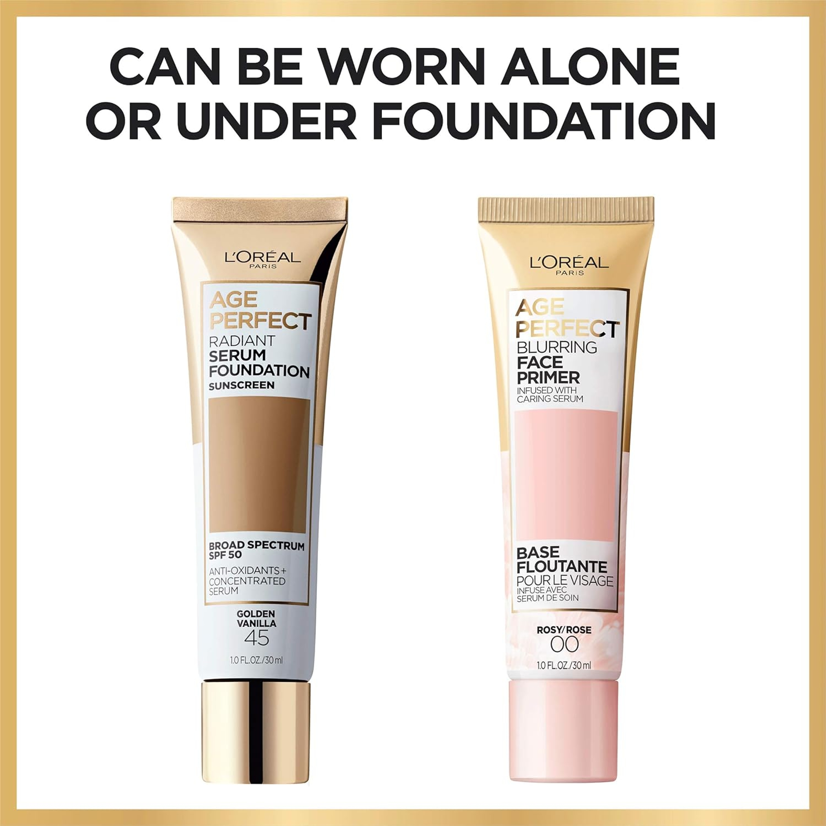 L'Oreal Paris Age Perfect Face Blurring Primer Infused with Caring Serum - Smoothes Liners & Pores 1 fl.oz 4