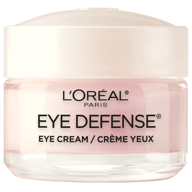 L'Oreal Paris Eye Defense Eye Cream - with Caffeine & Hyaluronic Acid for All Skin Types 0.5 oz
