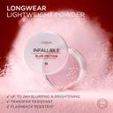 L'Oreal Paris Infallible Blur-fection Loose Setting Powder, Translucent Light, 0.21 oz  - Longwear Blurring Face Powder 4