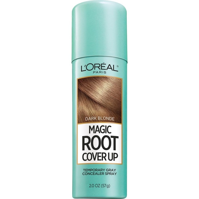 L'Oreal Paris Magic Root Cover Up, Dark Blonde, 2 oz - Root Touch-Up Spray for Gray Root Coverage
