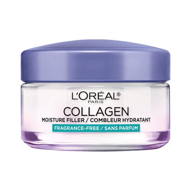 L'Oreal Paris Collagen Moisture Filler Facial Cream 1.7 oz - Anti-Aging Moisturizer with Intense Hydration, Fragrance-Free