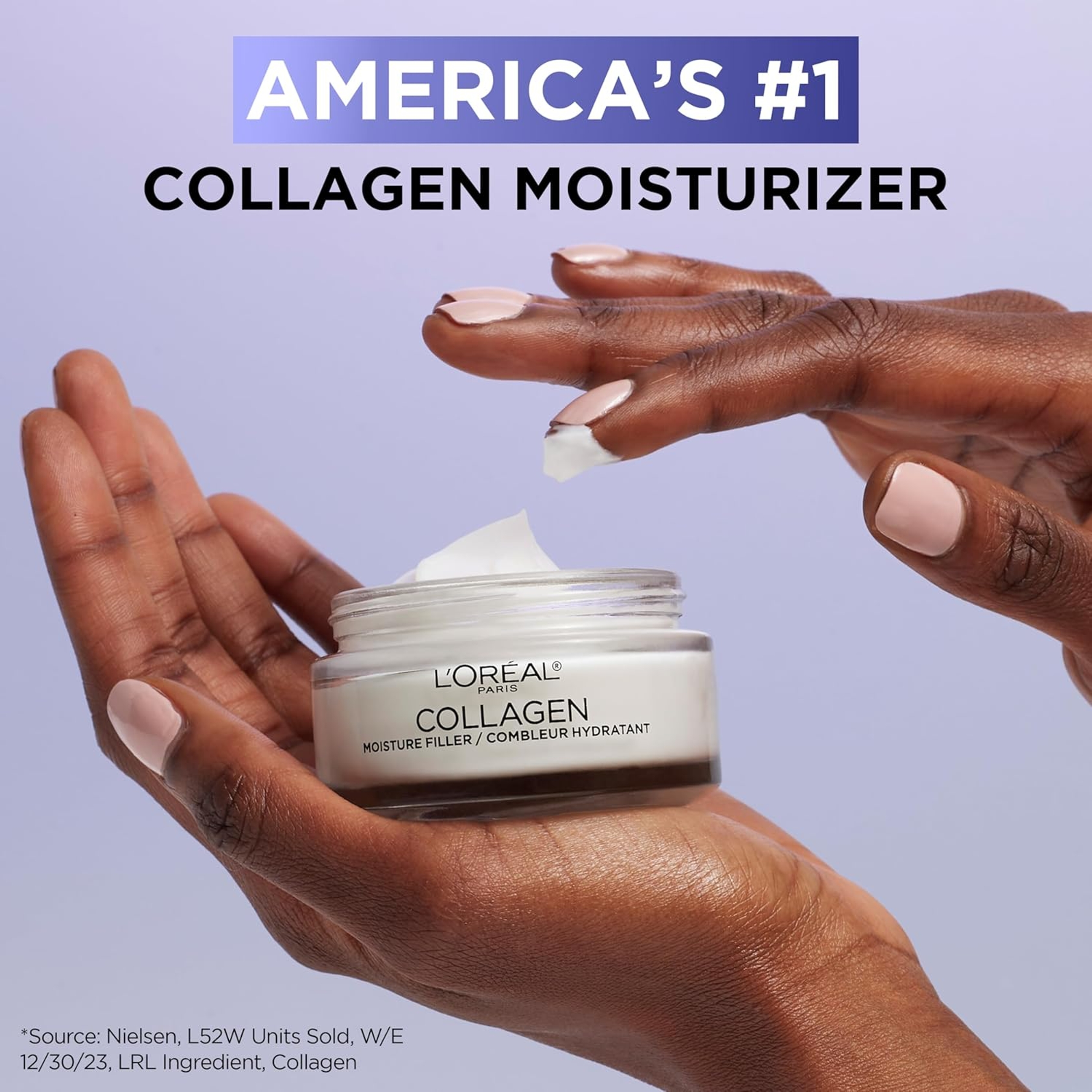 L'Oreal Paris Collagen Moisture Filler Facial Cream - Anti-Aging Moisturizer with Intense Hydration, Fragrance-Free 1.7 oz 6