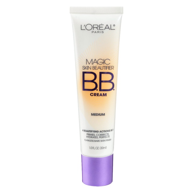 L'Oreal Paris Magic Skin Beautifier BB Cream, Medium, 1 fl.oz - 4 Beautifying Actions in 1 Tinted Moisturizer