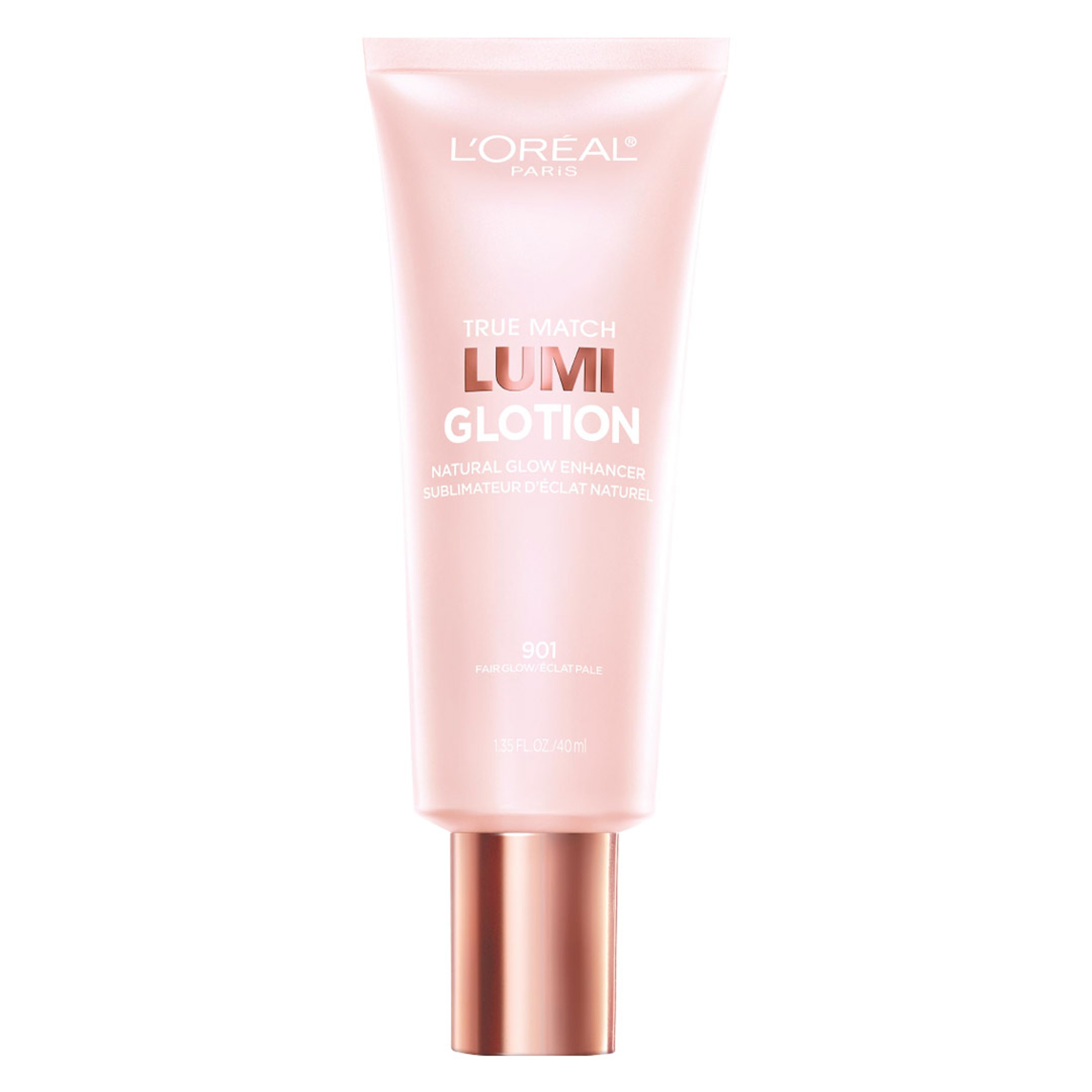 L'Oreal Paris True Match Lumi Glotion, 901 Fair, 1.35 fl.oz - Natural Glow Enhancer for a Sun-Kissed Glow 1