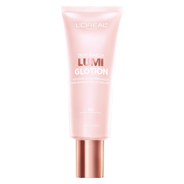L'Oreal Paris True Match Lumi Glotion, 901 Fair, 1.35 fl.oz - Natural Glow Enhancer for a Sun-Kissed Glow