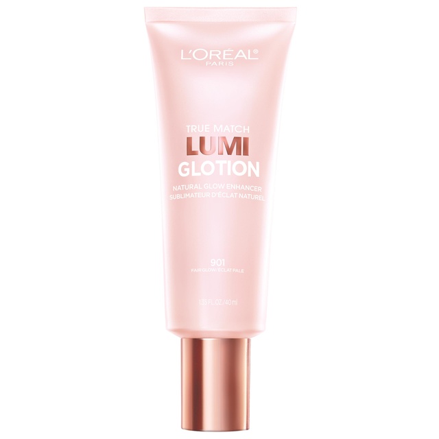 L'Oreal Paris True Match Lumi Glotion, 901 Fair, 1.35 fl.oz - Natural Glow Enhancer for a Sun-Kissed Glow