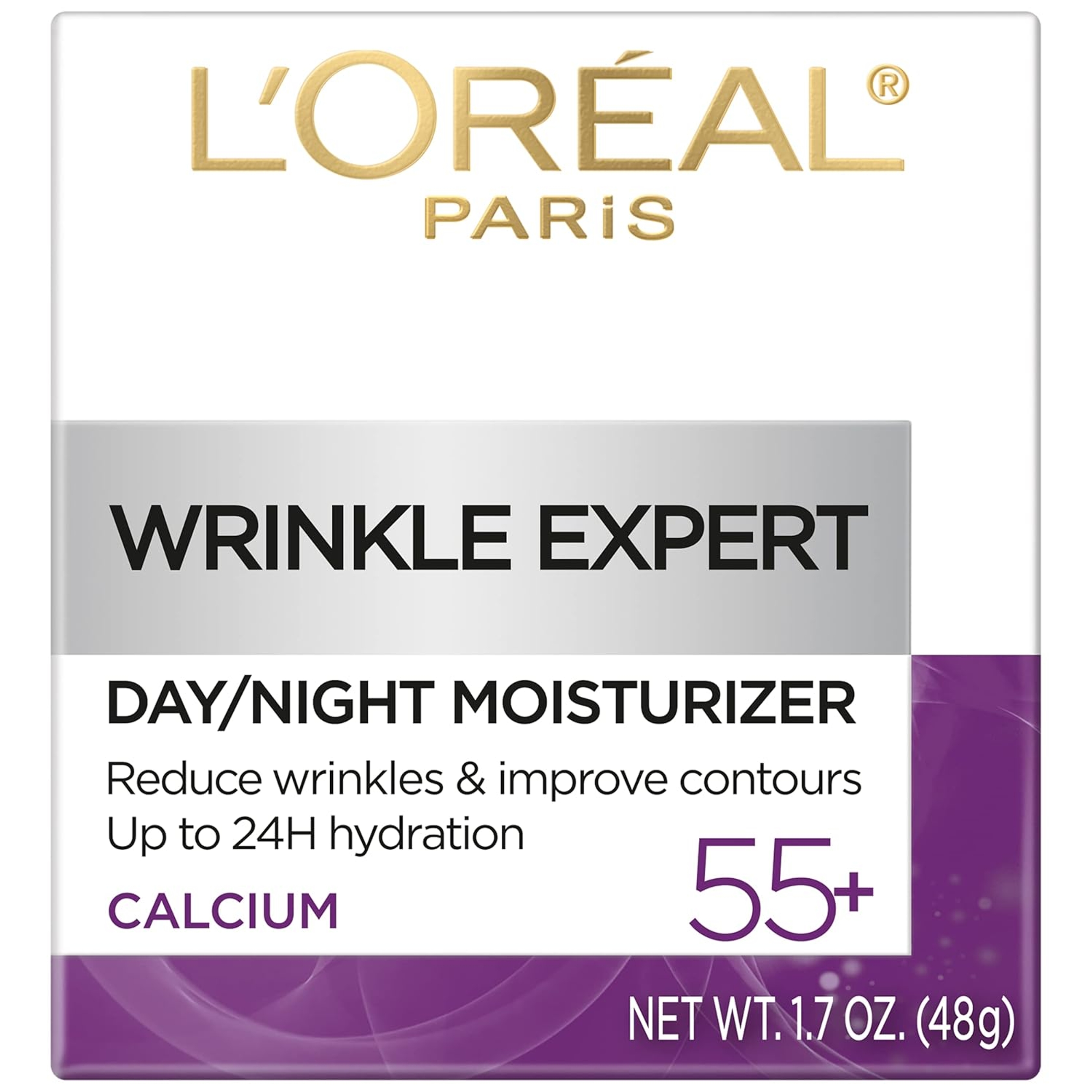 L'Oreal Paris Wrinkle Expert 55+ Moisturizer - Anti-Aging Cream with Calcium suitable for Sensitive Skin 1.7 oz 8