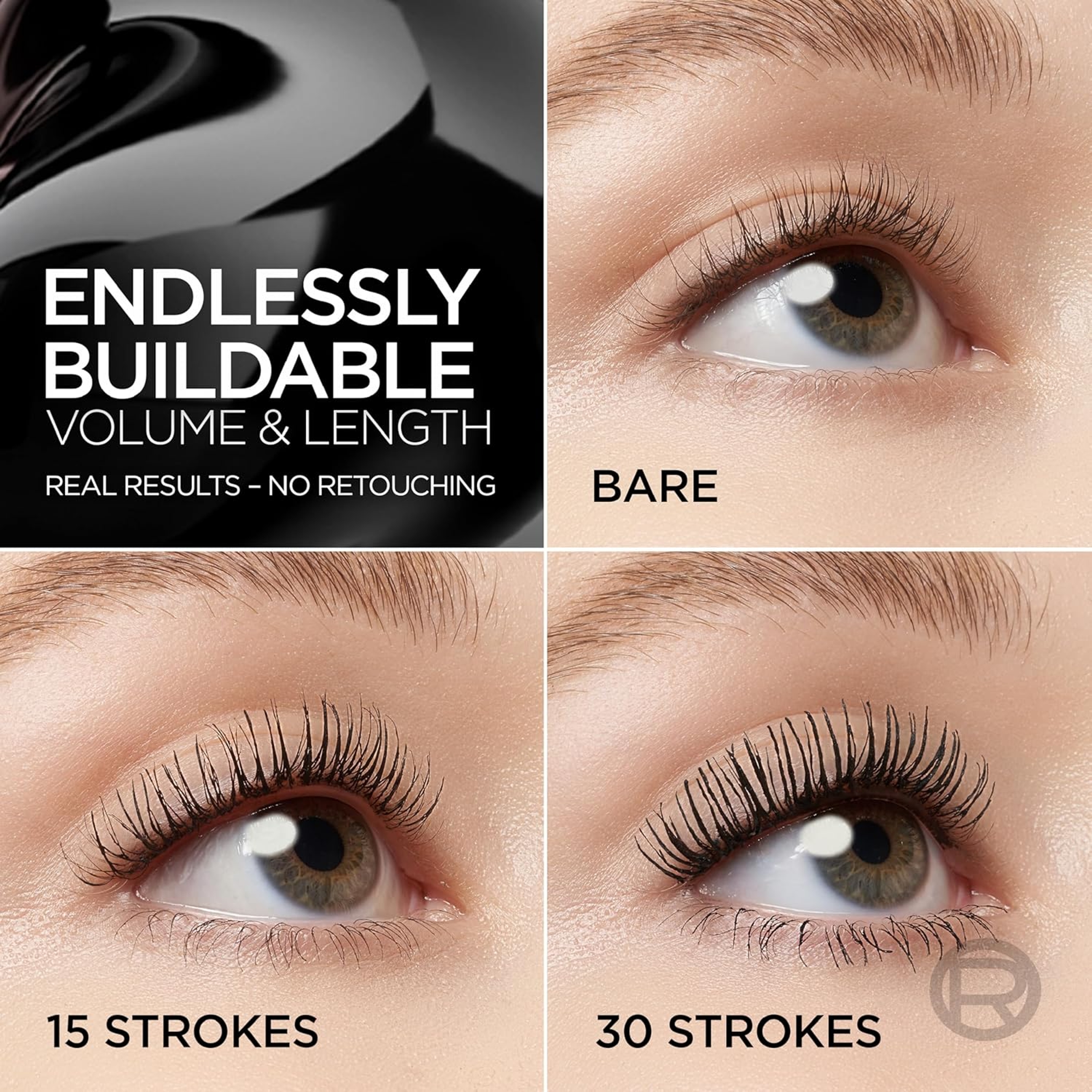 L'Oreal Paris Paradise Big Deal Mascara, Blackest Black, 0.33 fl.oz - Buildable Washable Mascara 2