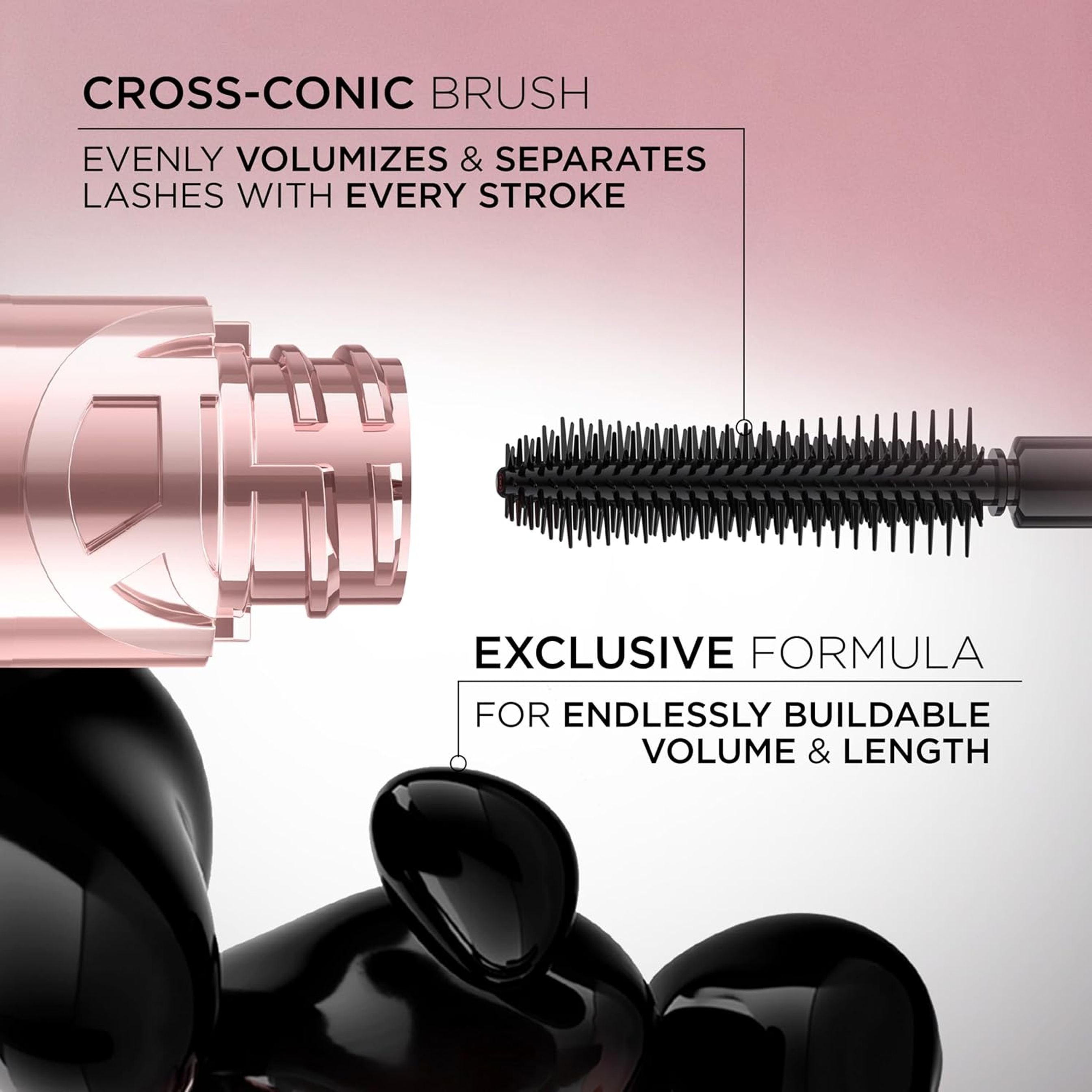 L'Oreal Paris Paradise Big Deal Mascara, Blackest Black, 0.33 fl.oz - Buildable Washable Mascara 5