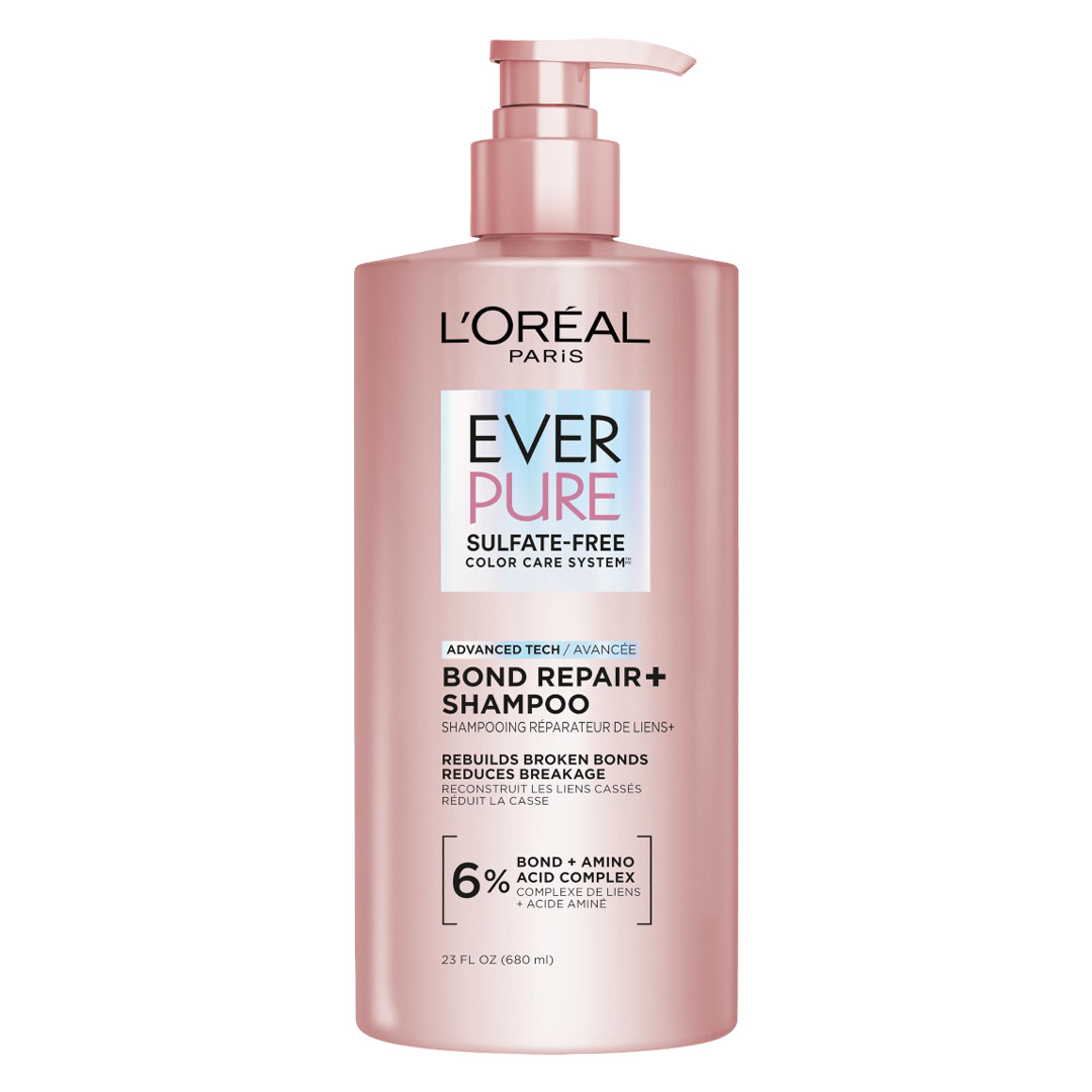 L'Oreal Paris EverPure Bond Repair+ Shampoo 23 fl.oz - Strengthens & Repairs Damaged, Color-Treated Hair 1