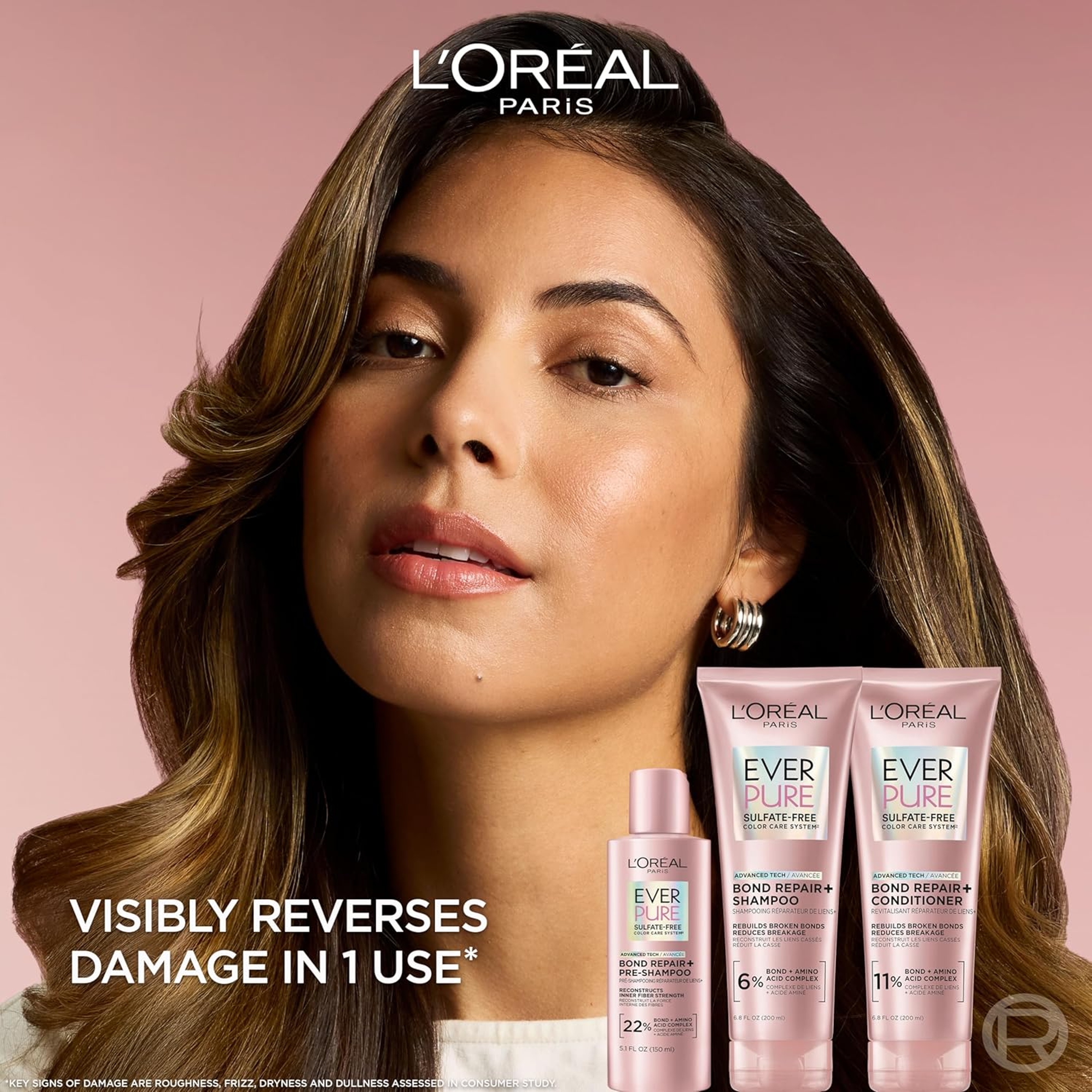 L'Oreal Paris EverPure Bond Repair+ Shampoo 23 fl.oz - Strengthens & Repairs Damaged, Color-Treated Hair 2