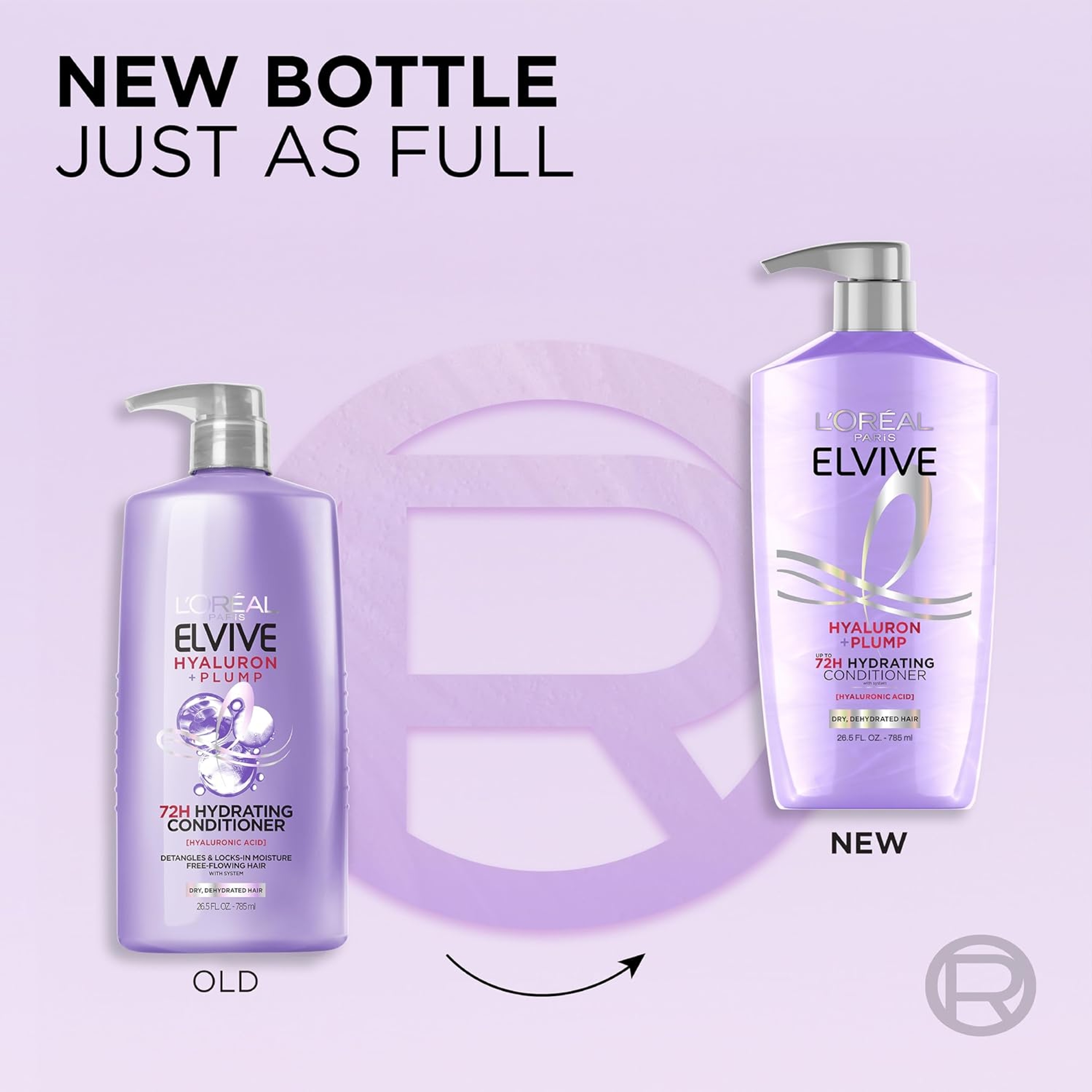 L'Oreal Paris Elvive Hyaluron Plump Hydrating Conditioner 26.5 fl.oz - with Hyaluronic Acid for Dehydrated, Dry Hair 9